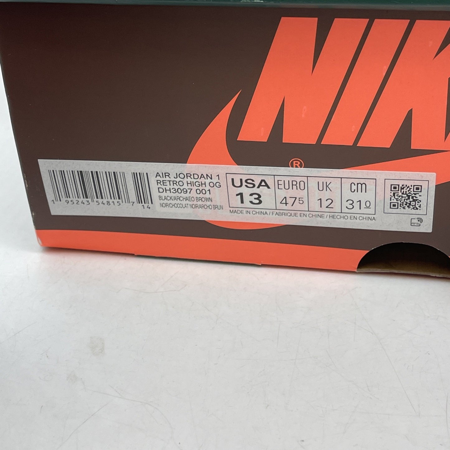 Size 13 - Air Jordan 1 High OG Crafted 2021 (DH3097-001)