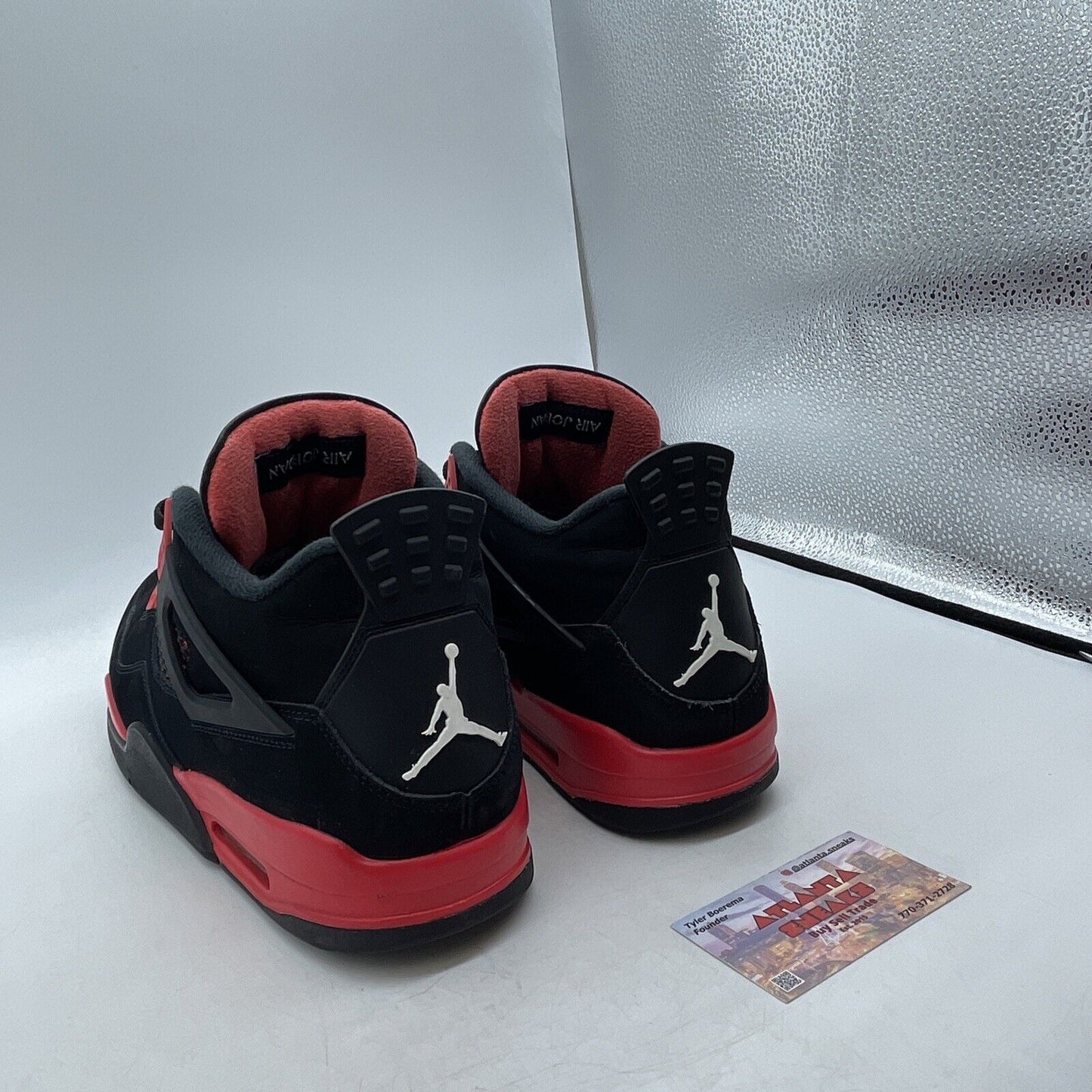 Size 11 - Jordan 4 Retro Mid Red Thunder Black Suede (CT8527-016)