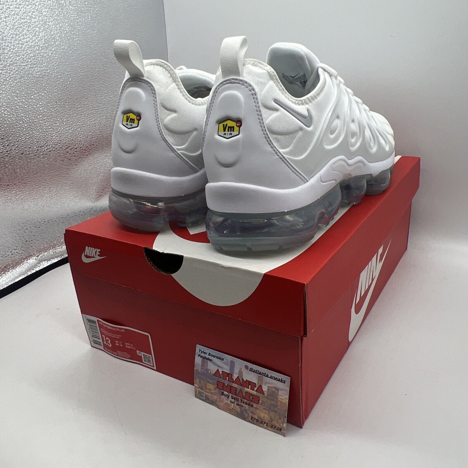 Size 13 - Nike Air VaporMax Plus White Brand New Og All