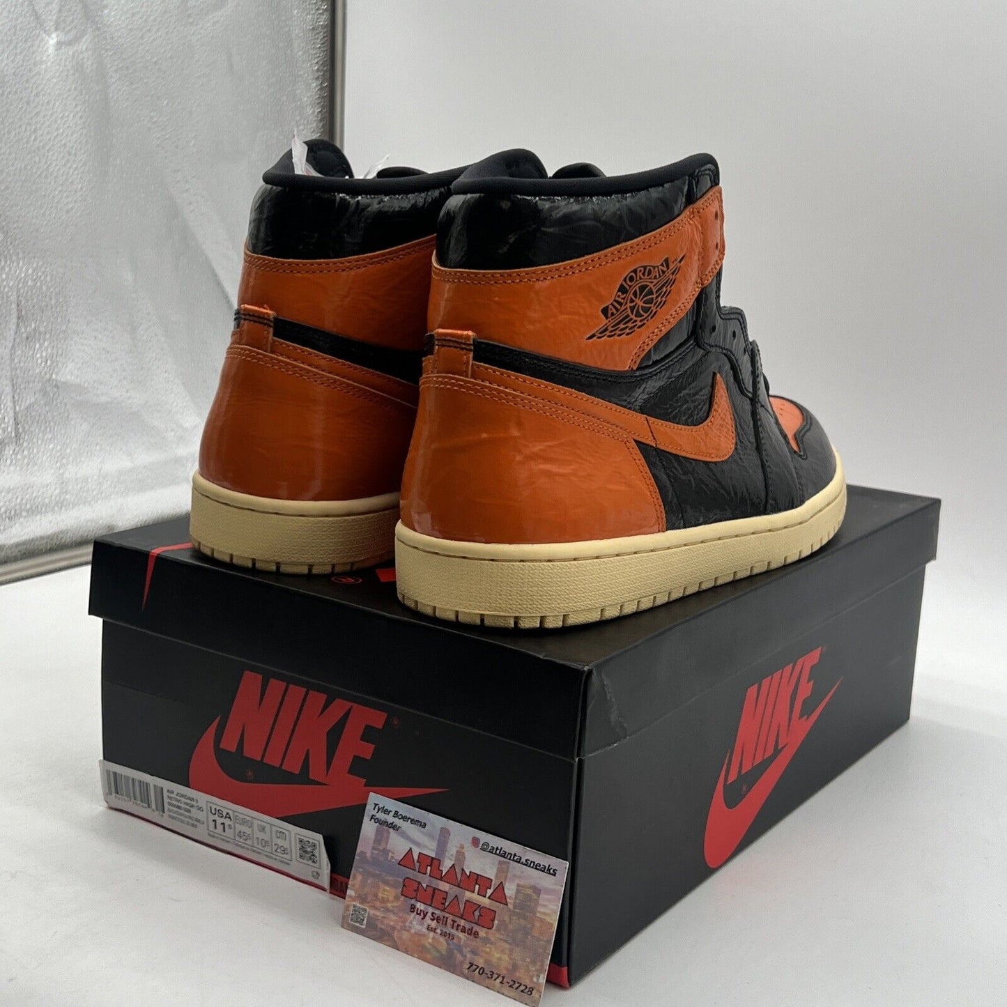 Size 11.5 - Jordan 1 Retro OG High Shattered Backboard 3.0 Orange (5555088-028)