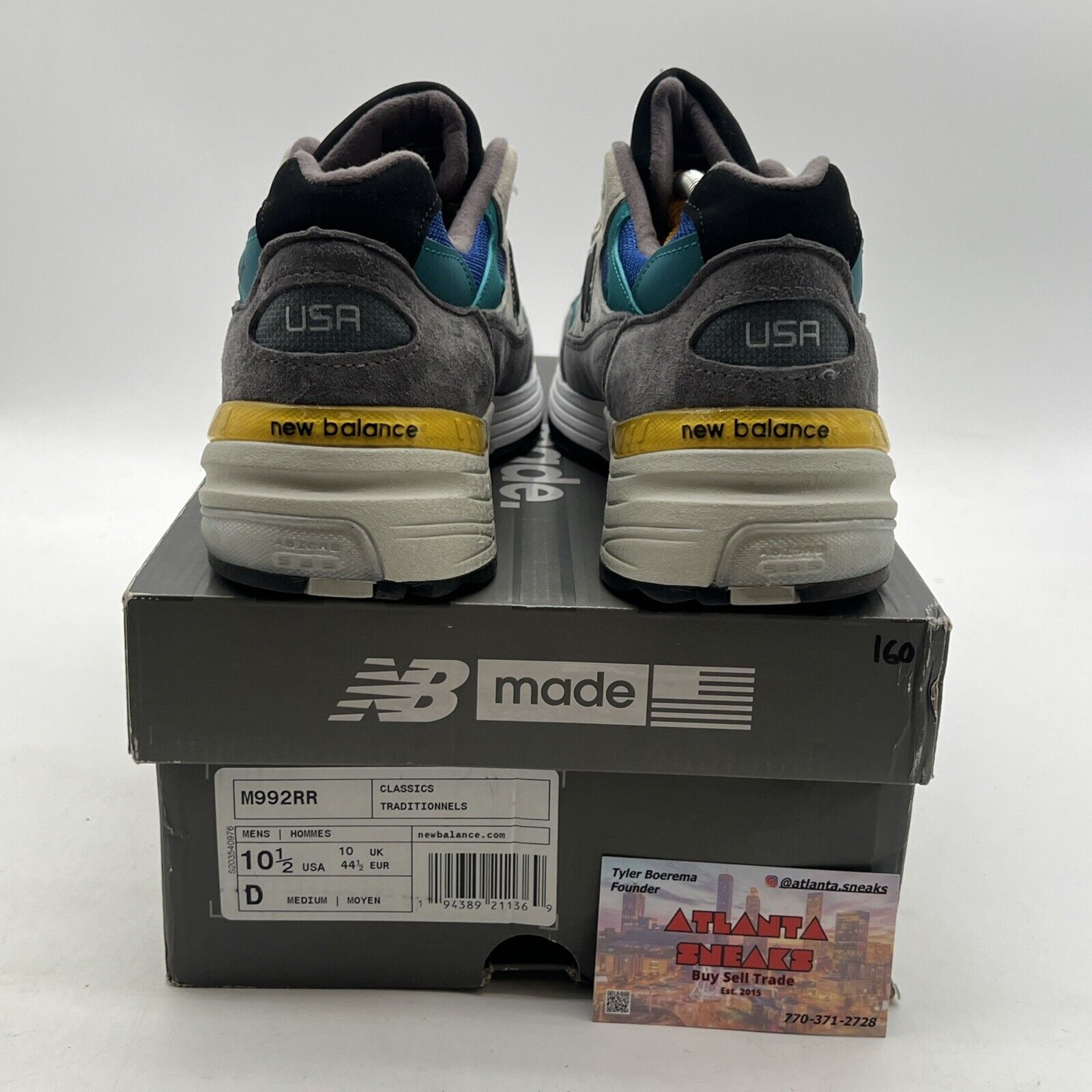 Size 10.5 - New Balance 992 Made in USA Colorblock (M992RR)