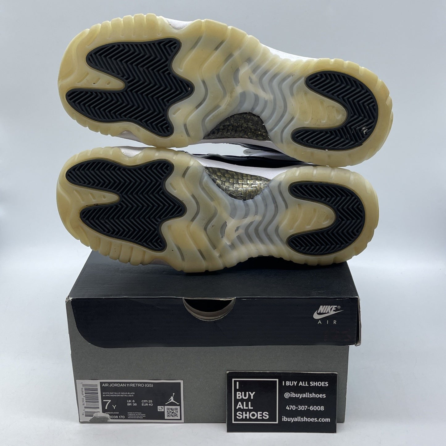 Size 7Y - Jordan 11 Retro Mid Gratitude / Defining Moments Black (378038-170)