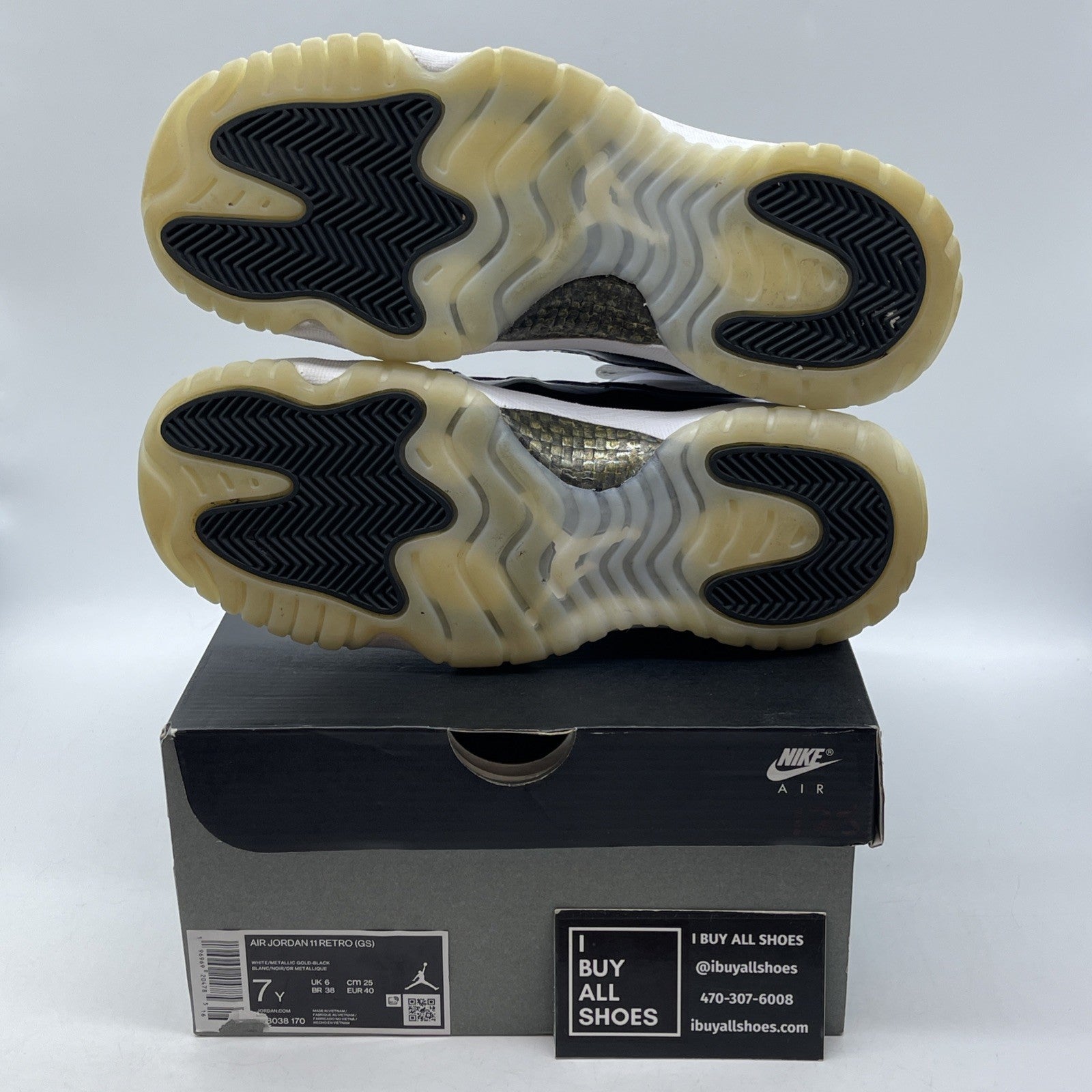 Size 7Y - Jordan 11 Retro Mid Gratitude / Defining Moments Black (378038-170)
