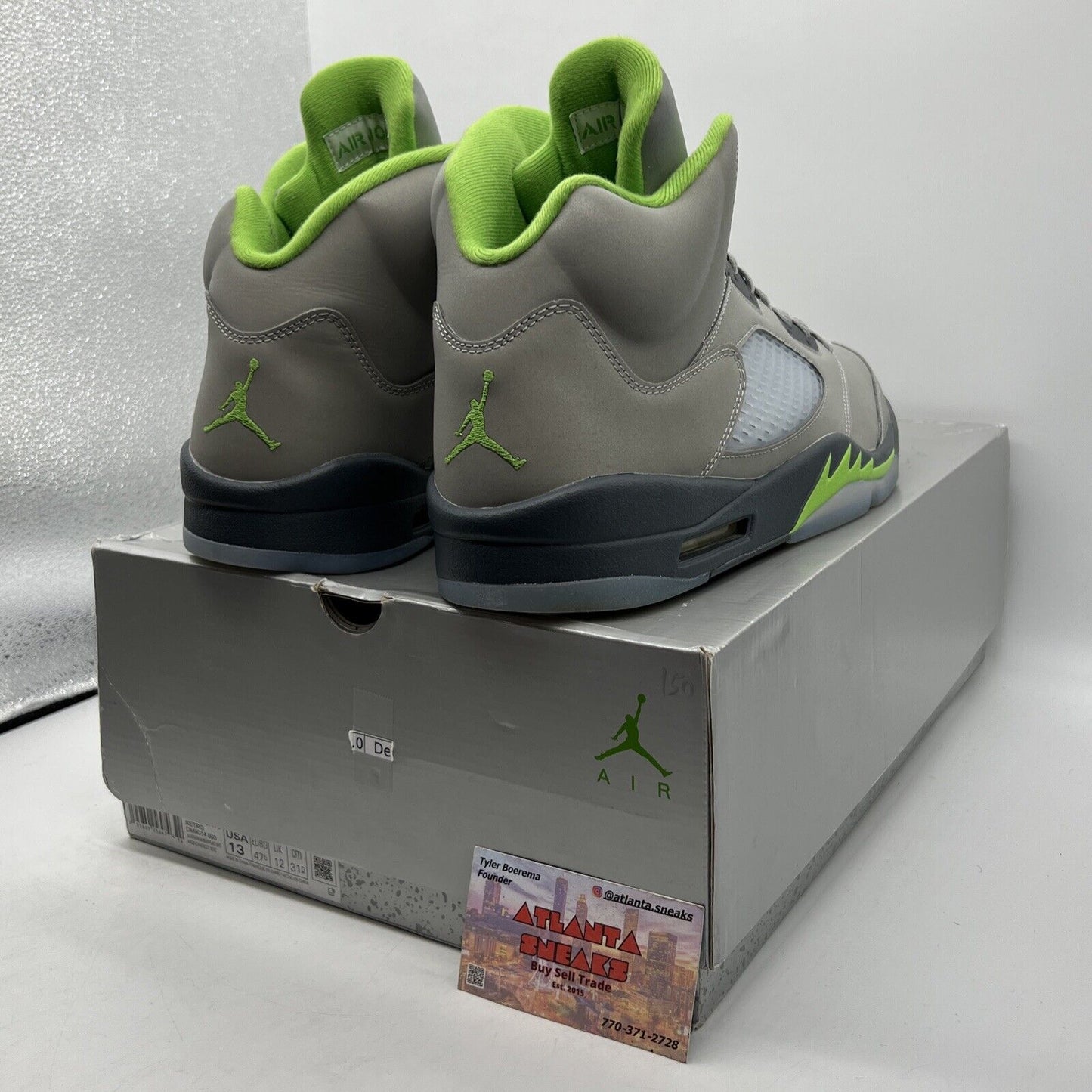 Size 13 - Jordan 5 Retro Green Bean Grey Icey (DM9014-003)