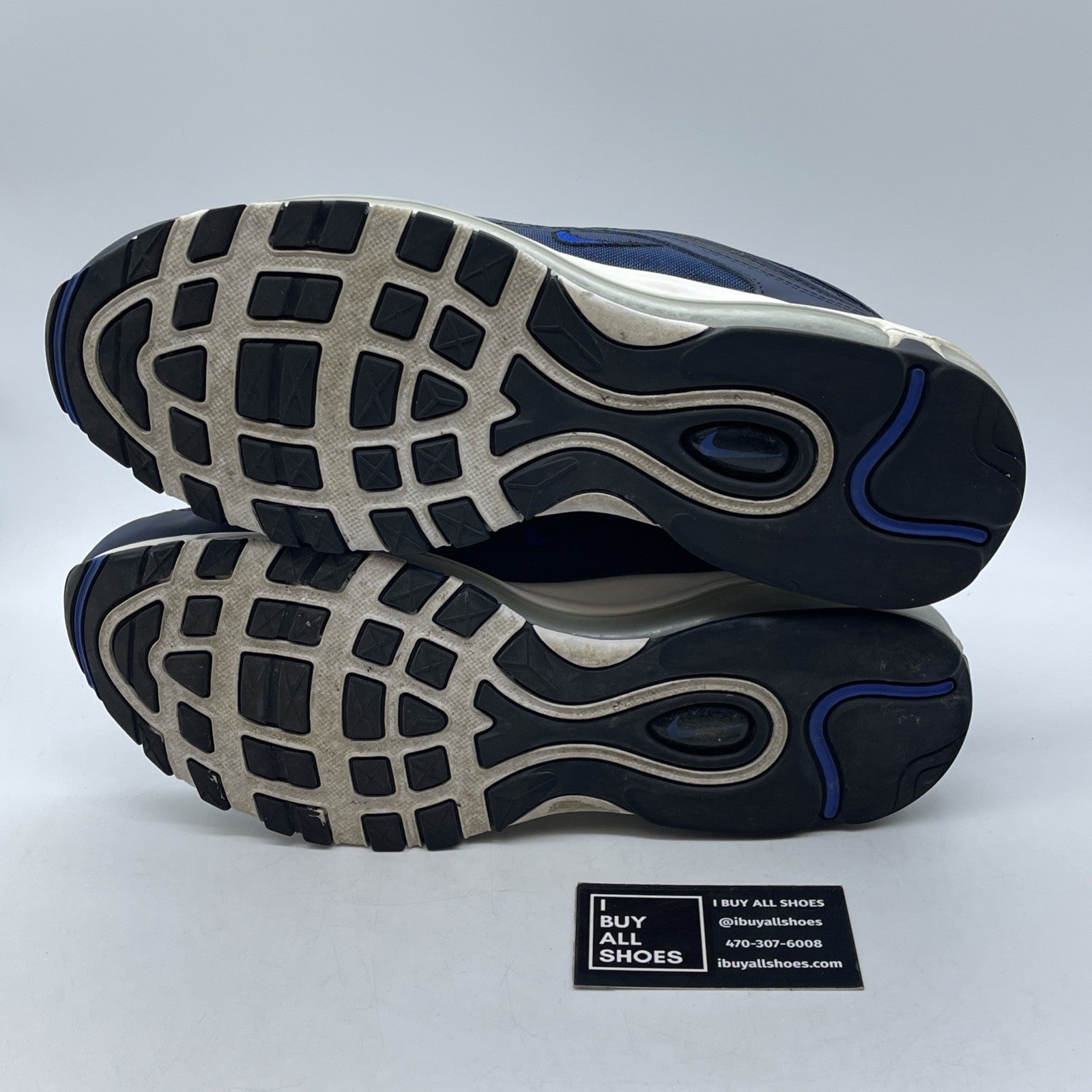 Size 12 - Nike Air Max 97 Obsidian Blue Suede Leather (921826-402)