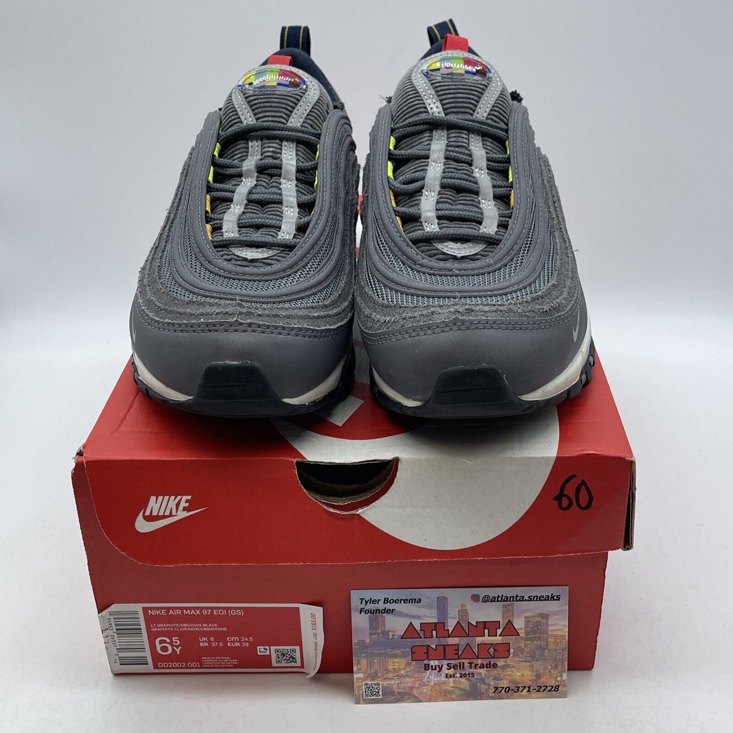 Size 6.5Y - Nike Air Max 97 GS 'Evolution of Icons' Grey White (DD2002-001)