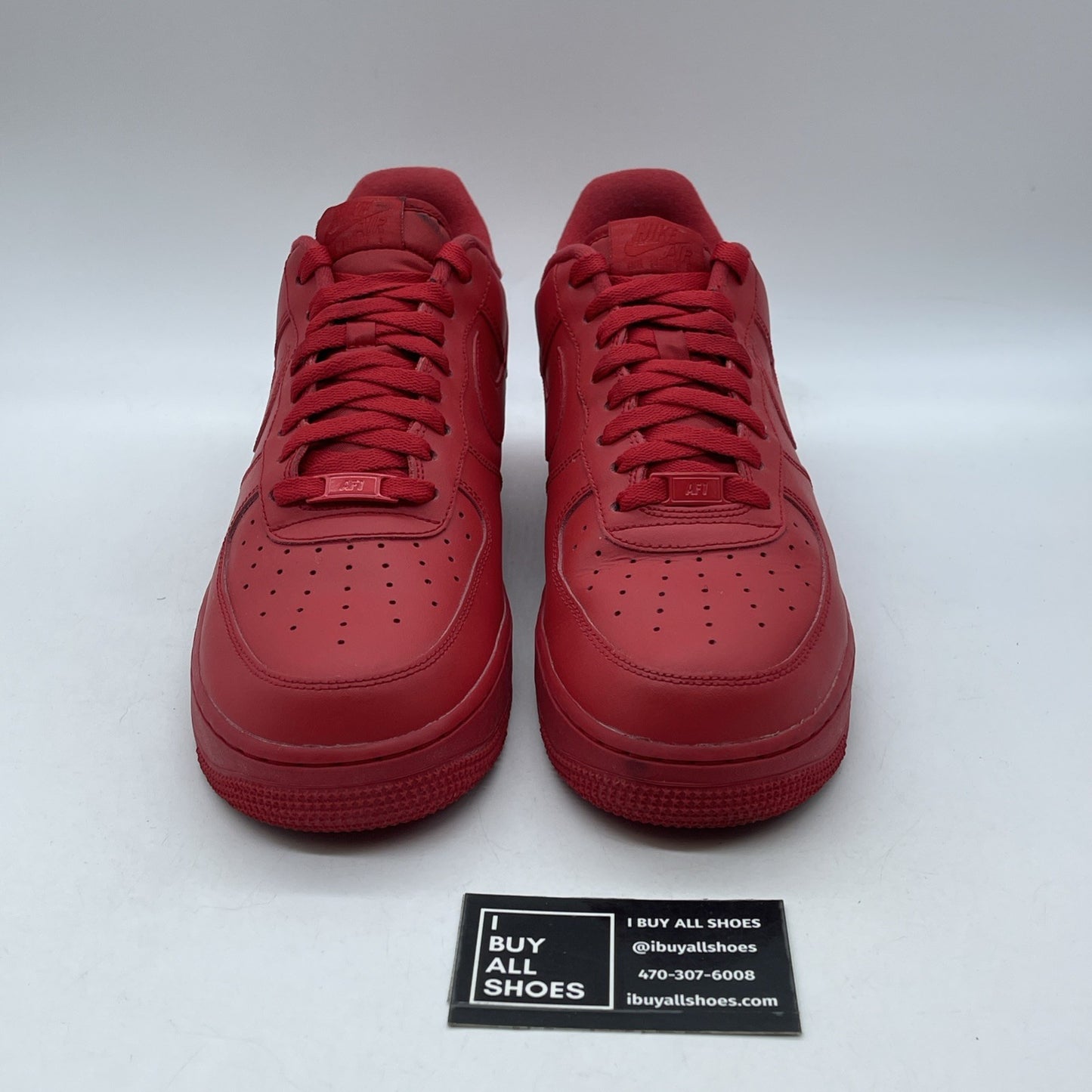 Size 10.5 - Nike Air Force 1 Low Triple Red Leather (CW6999-600)