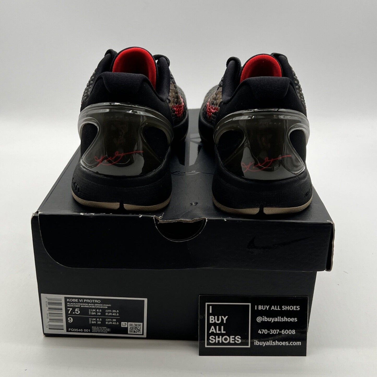 Size 7.5 - Nike Zoom Kobe 6 Protro 2024 Italian Camo (FQ3546-001)
