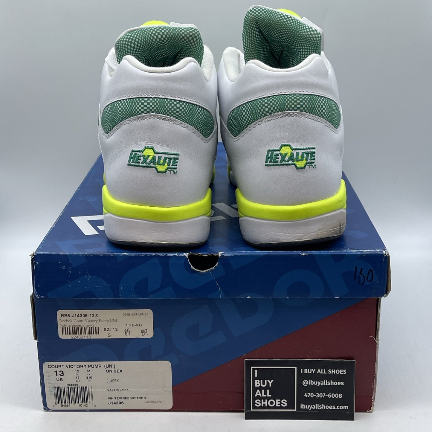 Size 13 - Reebok Court Victory Pump x Michael Chang White 2013 (J14306)