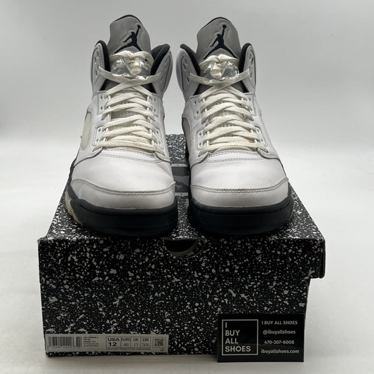 Size 12 - Air Jordan 5 Retro White Black (DD0587-110)