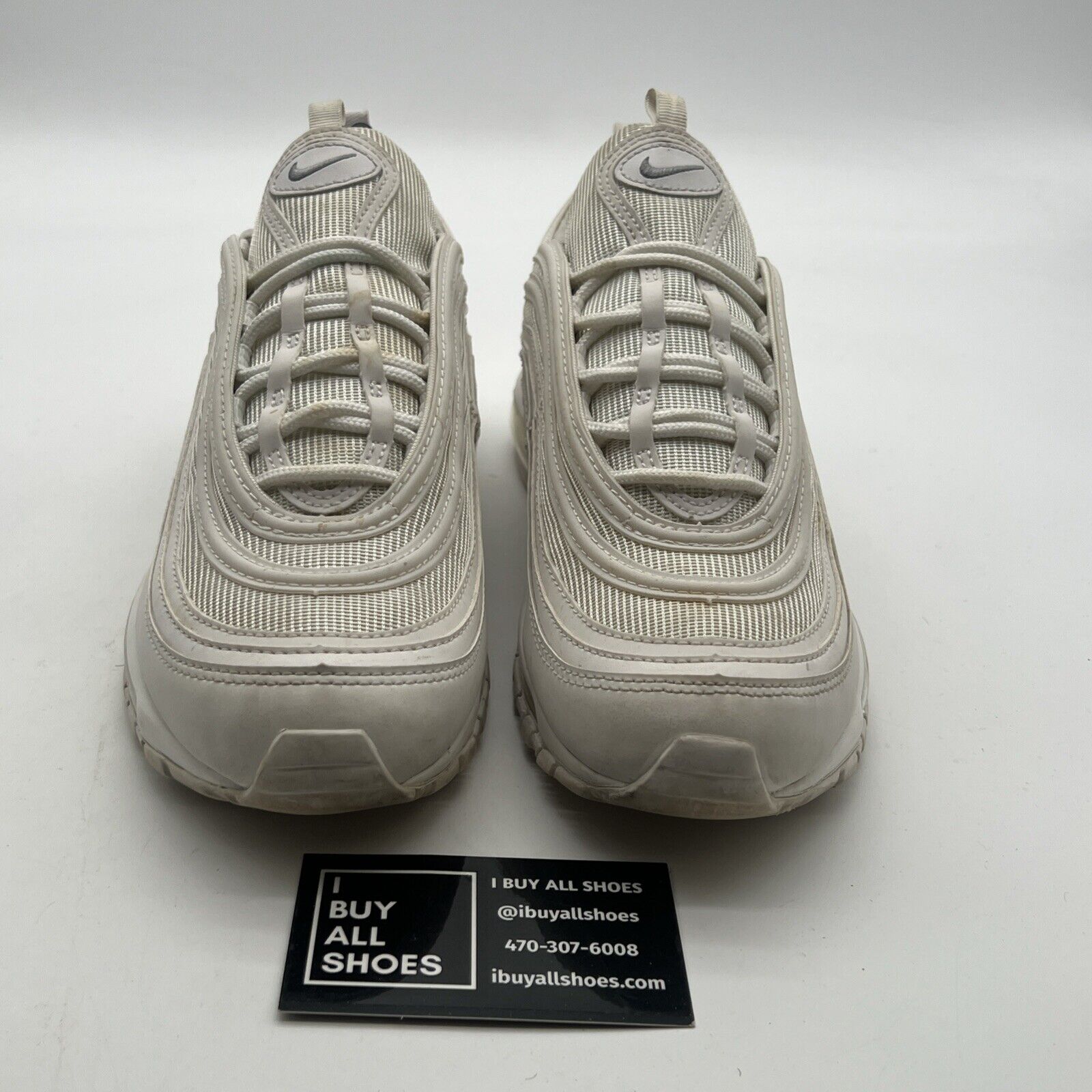Size 8 - Nike Air Max 97 Triple White Wolf Gray (921826-101)