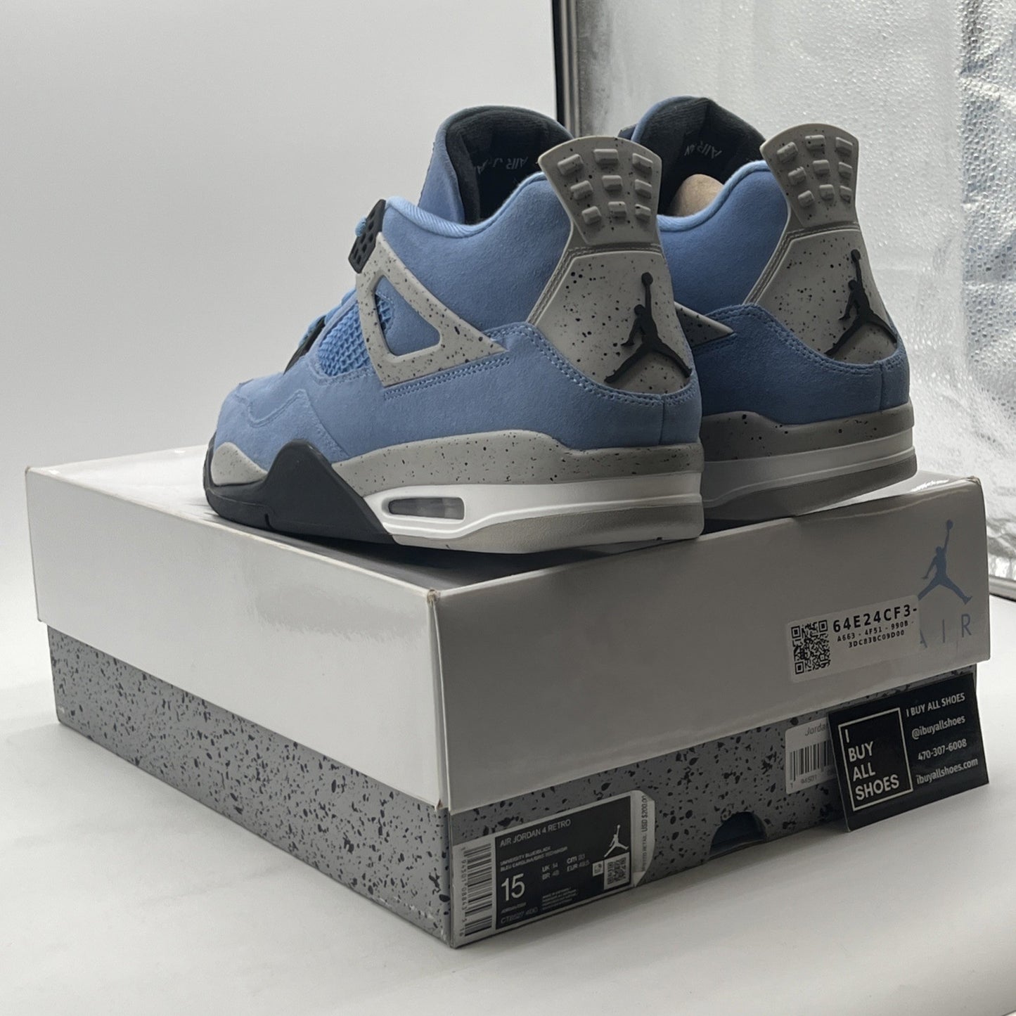 Size 15 - Air Jordan 4 Retro Mid University Blue (CT8527-400)