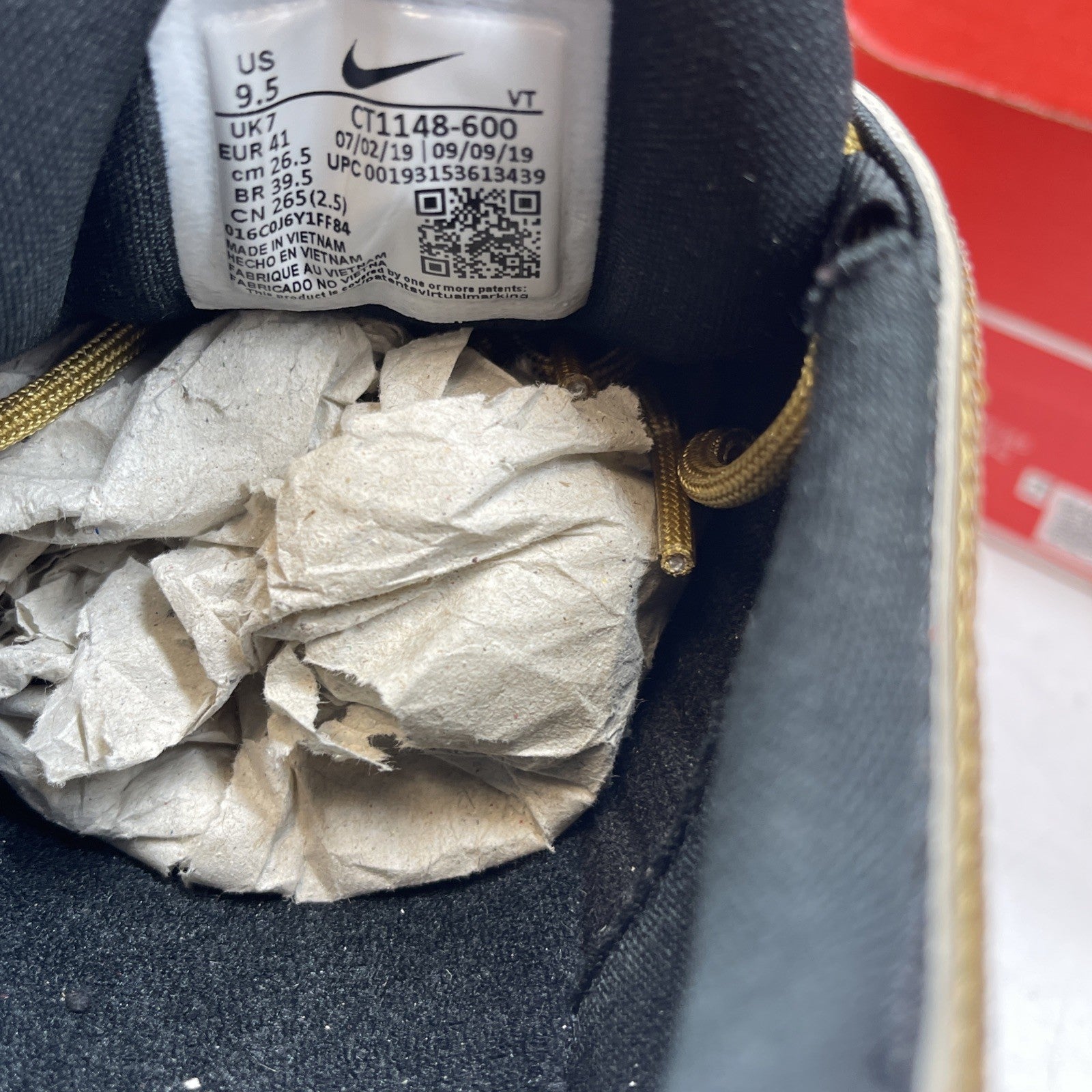 Size 9.5W - Nike Air Max 97 Gold Sequin  (CT1148-600)