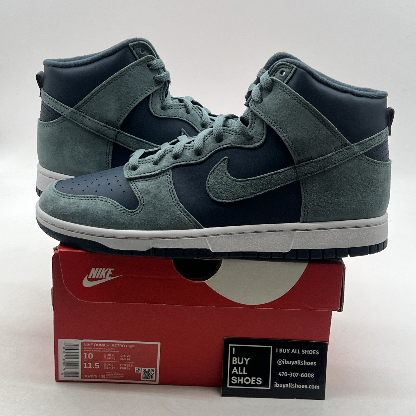 Size 10 - Nike Dunk High Armory Navy (DQ7679-400)