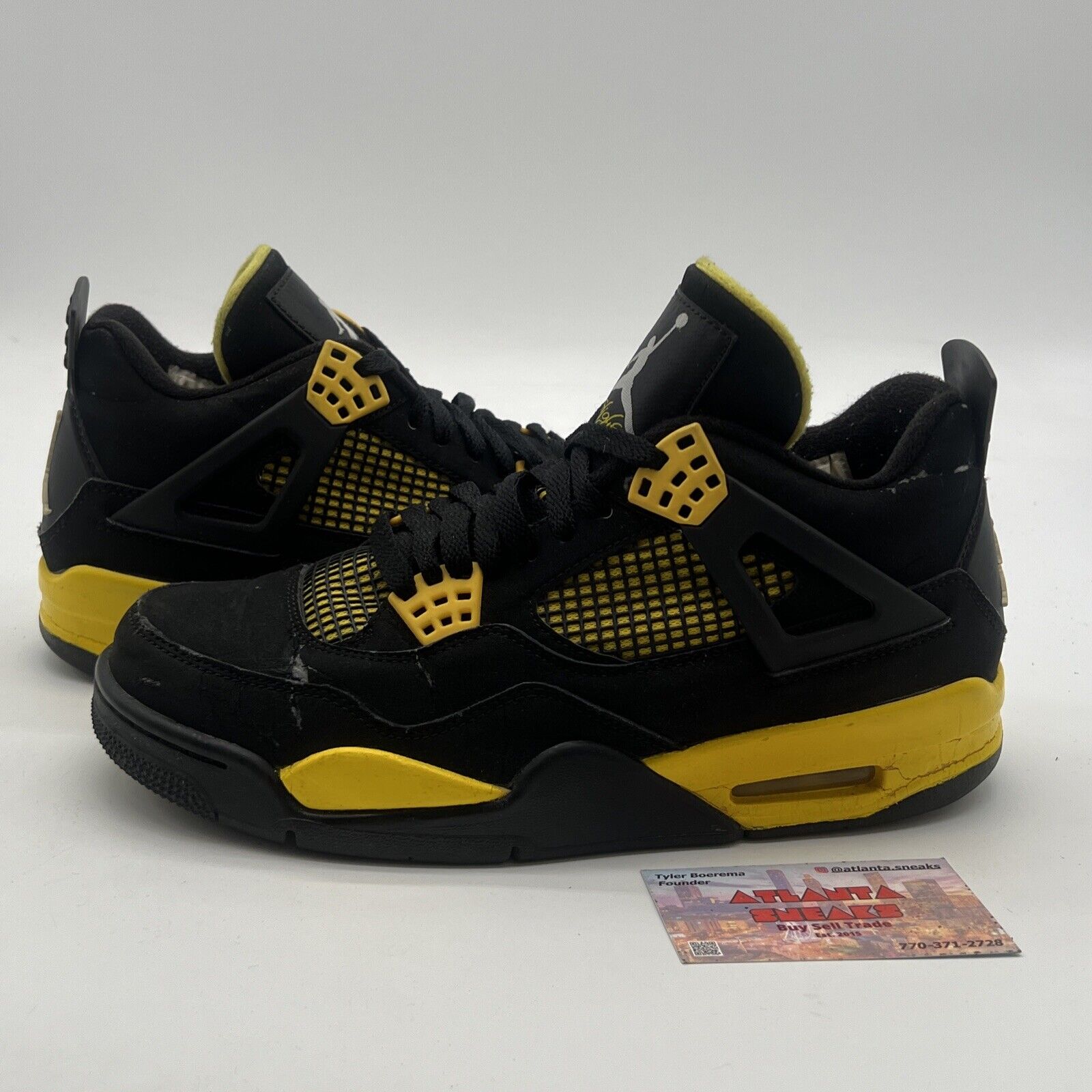 Size 8 - Air Jordan 4 Retro Low Thunder (308497-008)