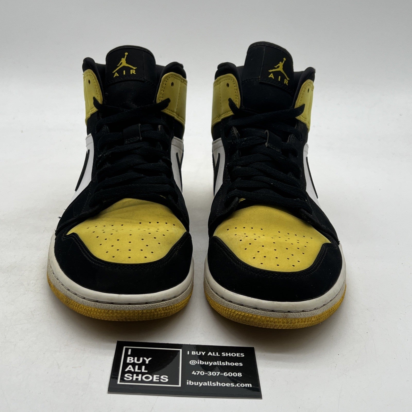 Size 11 - Air Jordan 1 SE Mid Yellow Toe (852542-071)
