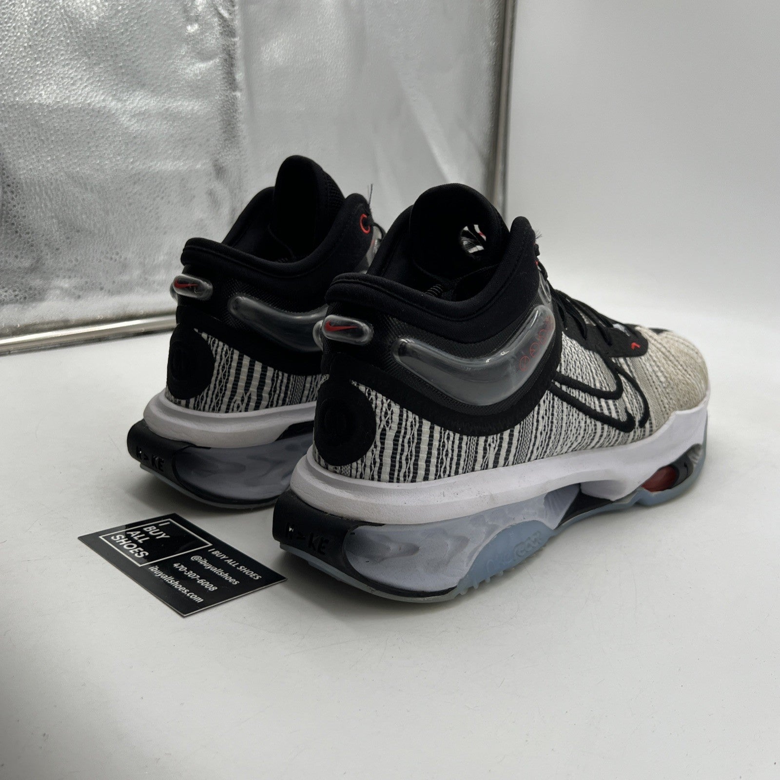 Size 12 - Nike Air Zoom GT Jump 2 Low White Black Red Athletic Shoe (DJ9431-001)