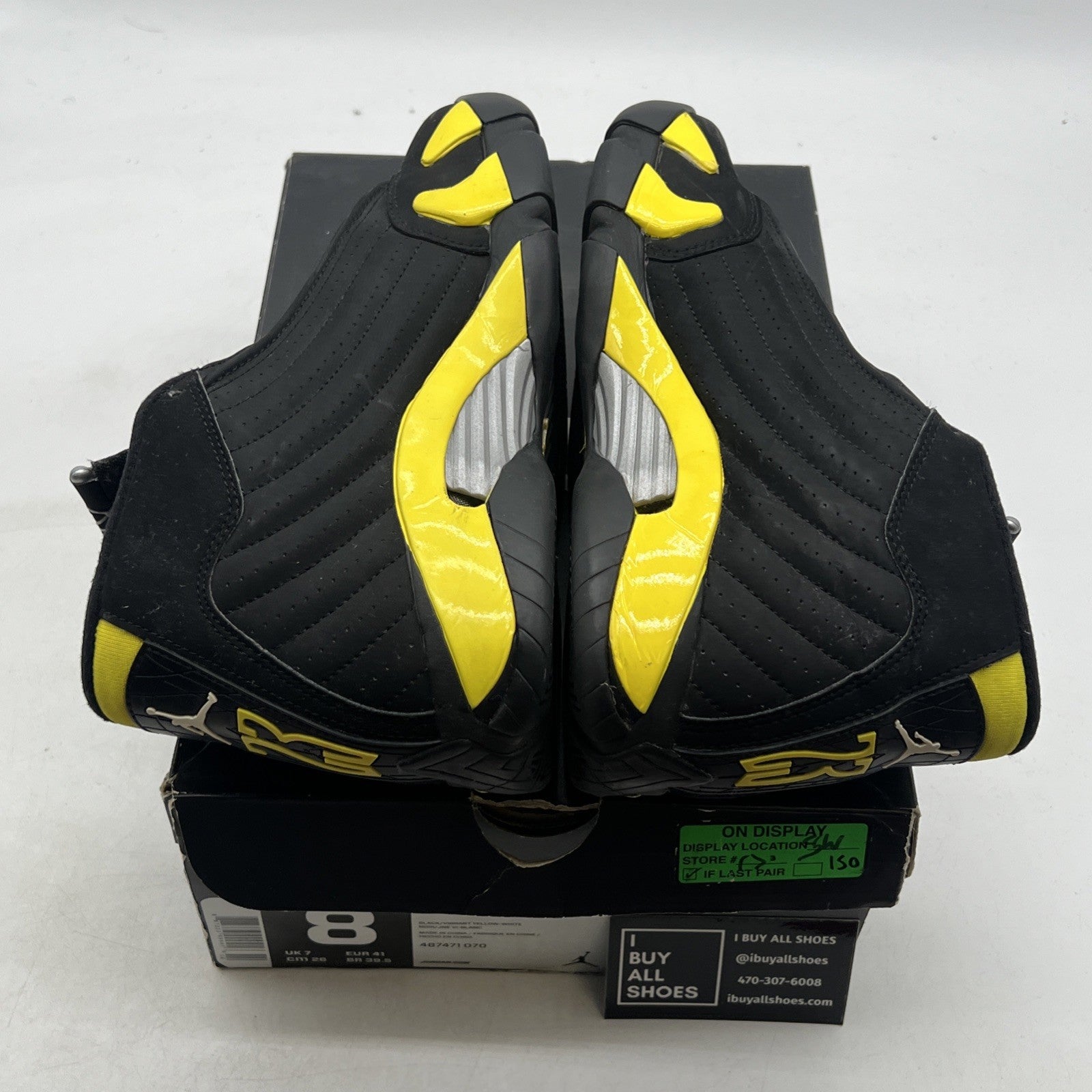 Size 8 - Air Jordan 14 Retro Thunder (487471-070)