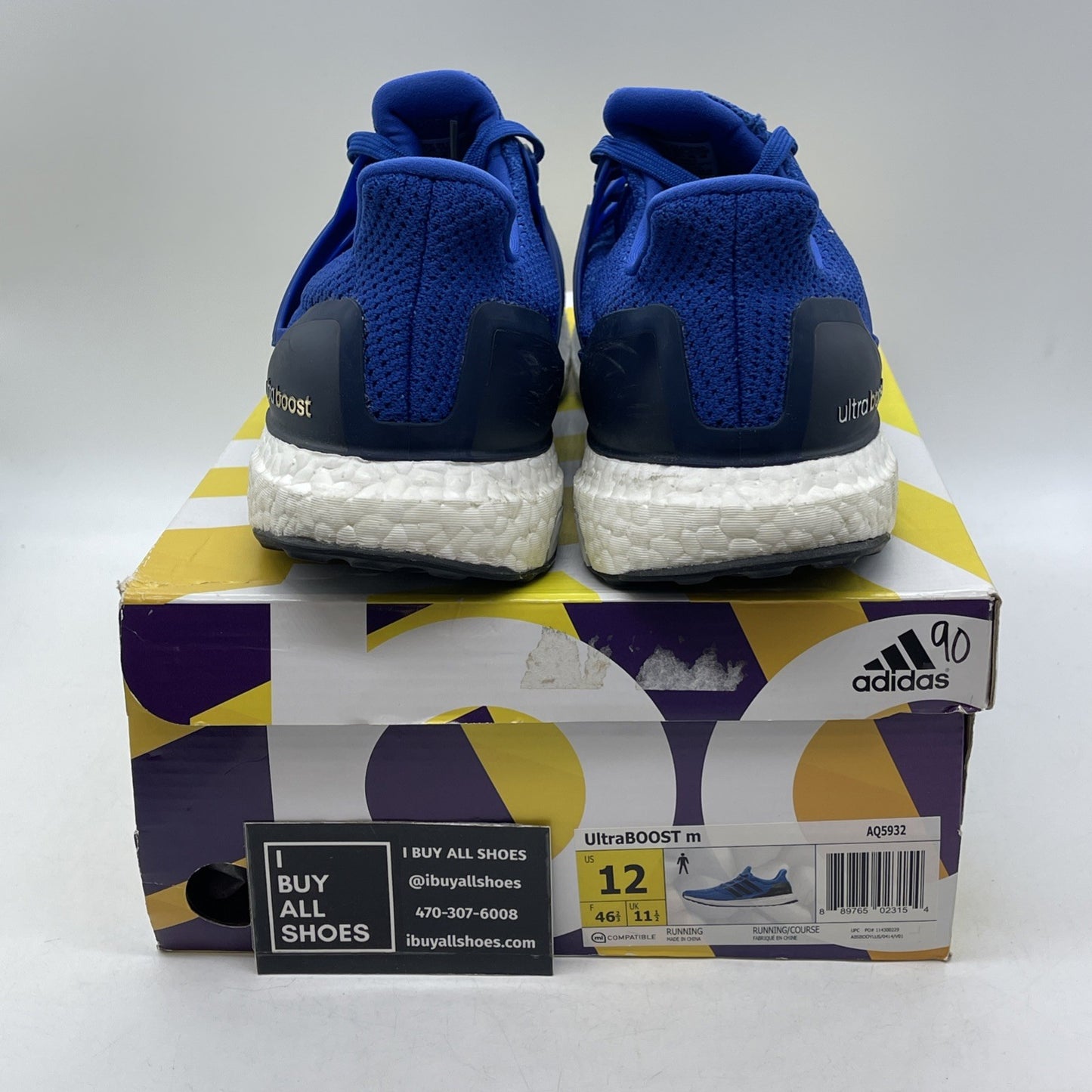 Size 12 - Adidas UltraBoost 2.0 Collegiate Royal (AQ5932)
