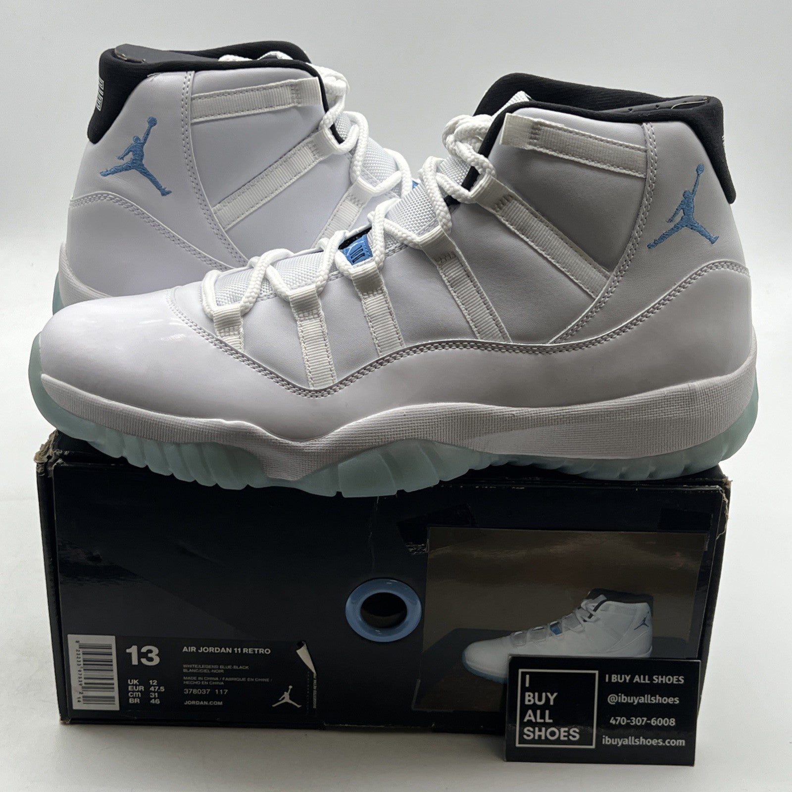 Size 13 - Air Jordan 11 Retro High Legend Blue (378037-117)