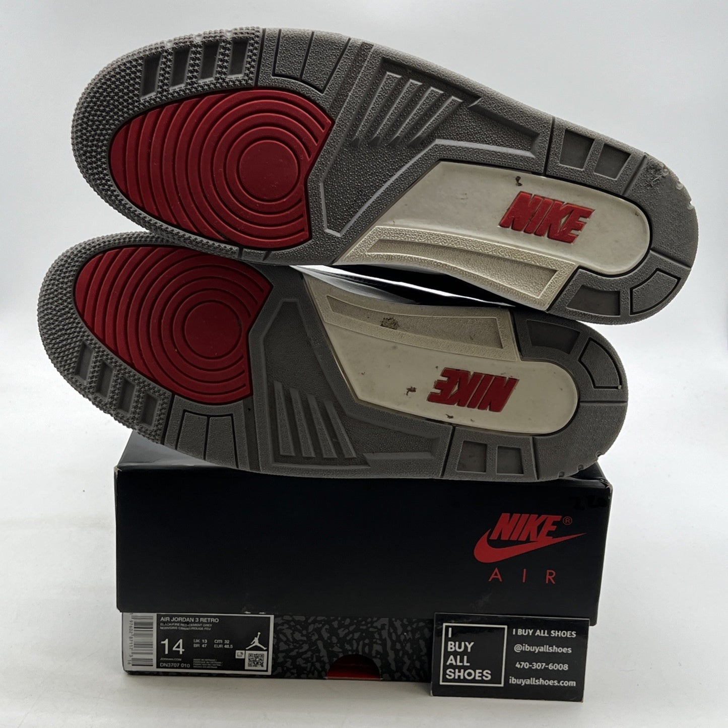 Size 14 - Air Jordan 3 Retro OG 2024 Black Cement (DN3707-010)