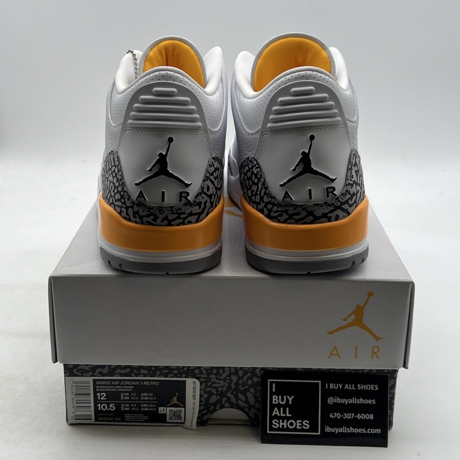 Size 12 - Air Jordan 3 Retro Laser Orange W (CK9246-108)