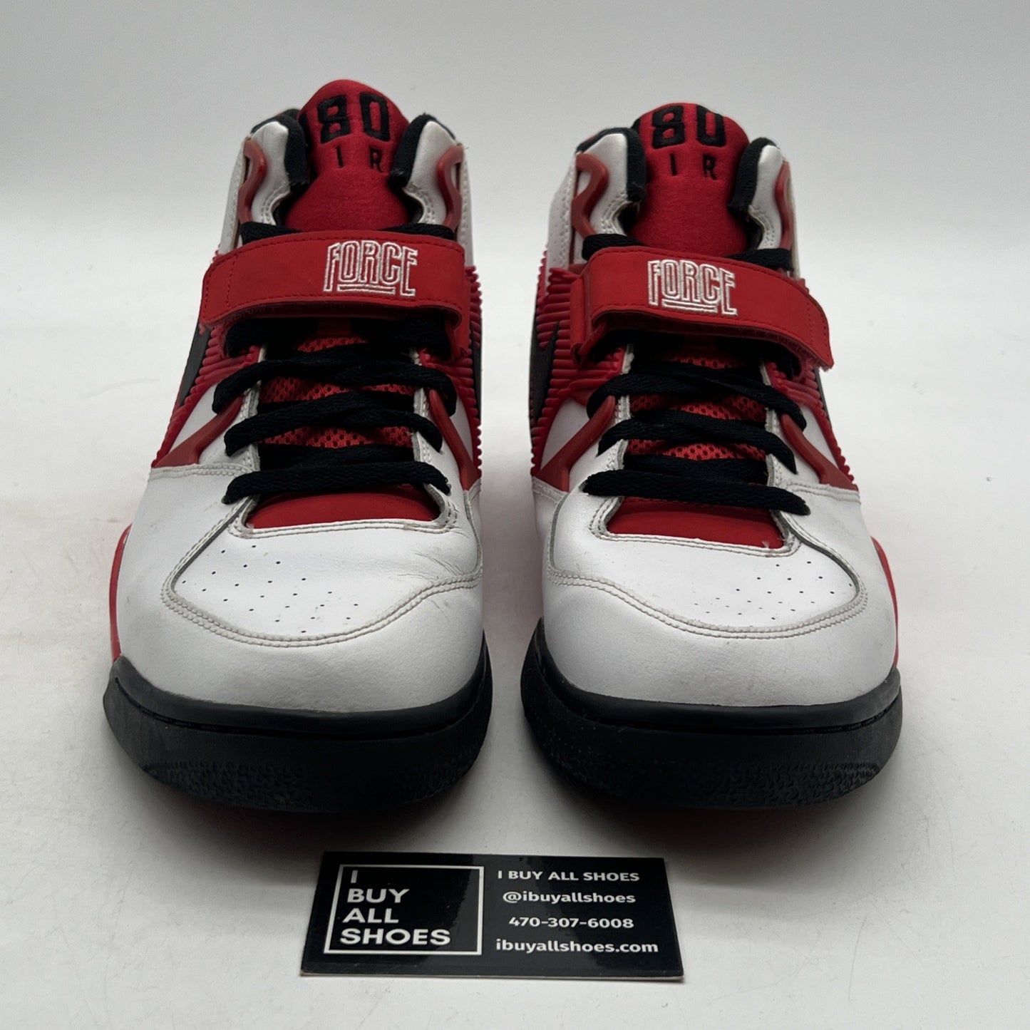 Size 13 - Nike Air Force 180 White University Red (310095-106)