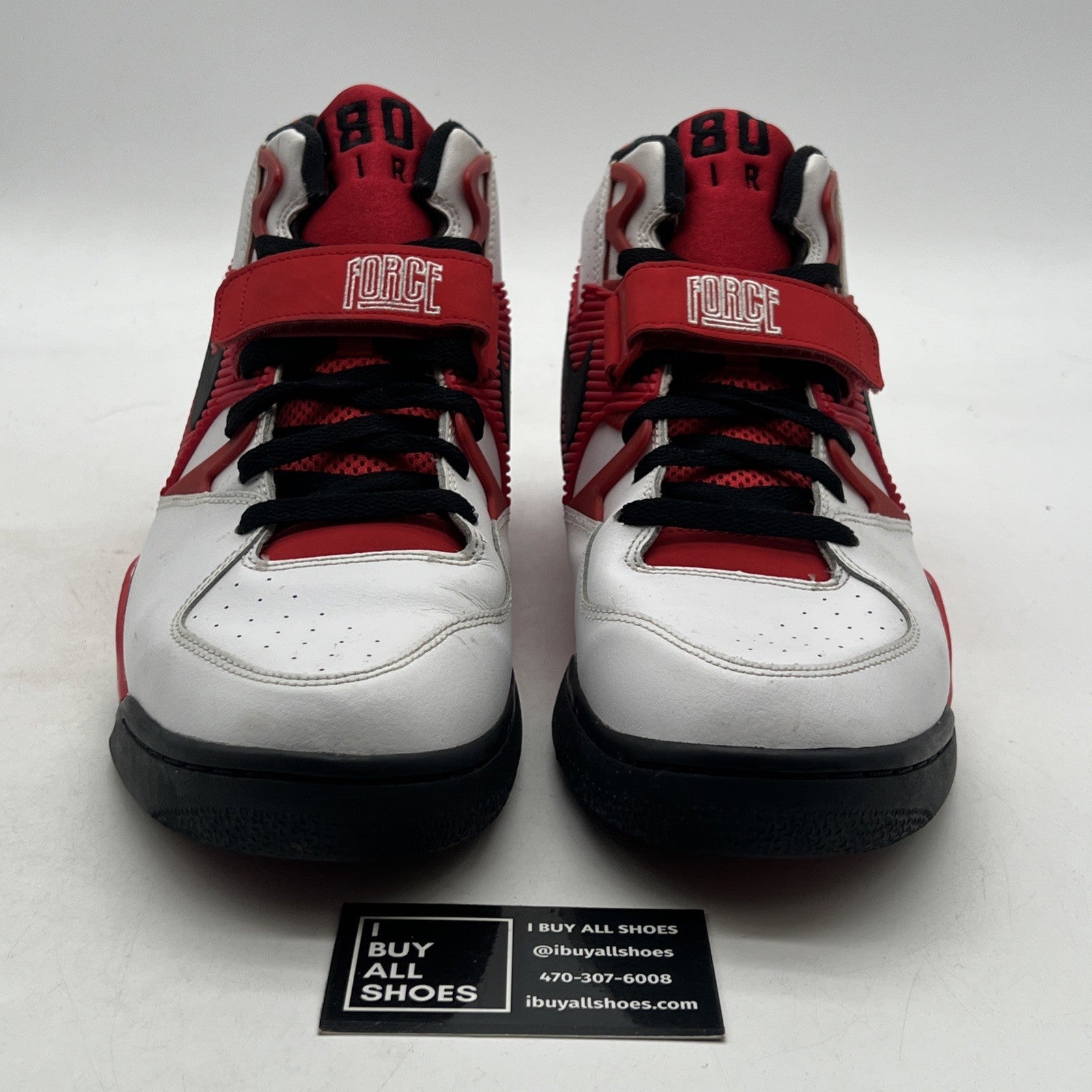 Size 13 - Nike Air Force 180 White University Red (310095-106)