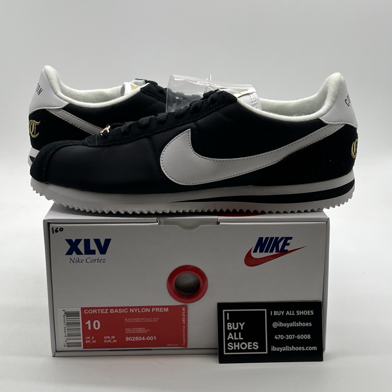Size 10 - Nike Cortez Basic Nylon Compton (902805-001).