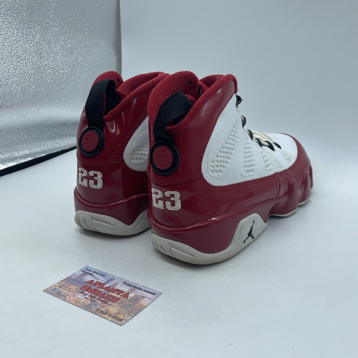 Size 10 - Air Jordan 9 Retro Gym Red White Leather (302370-160)
