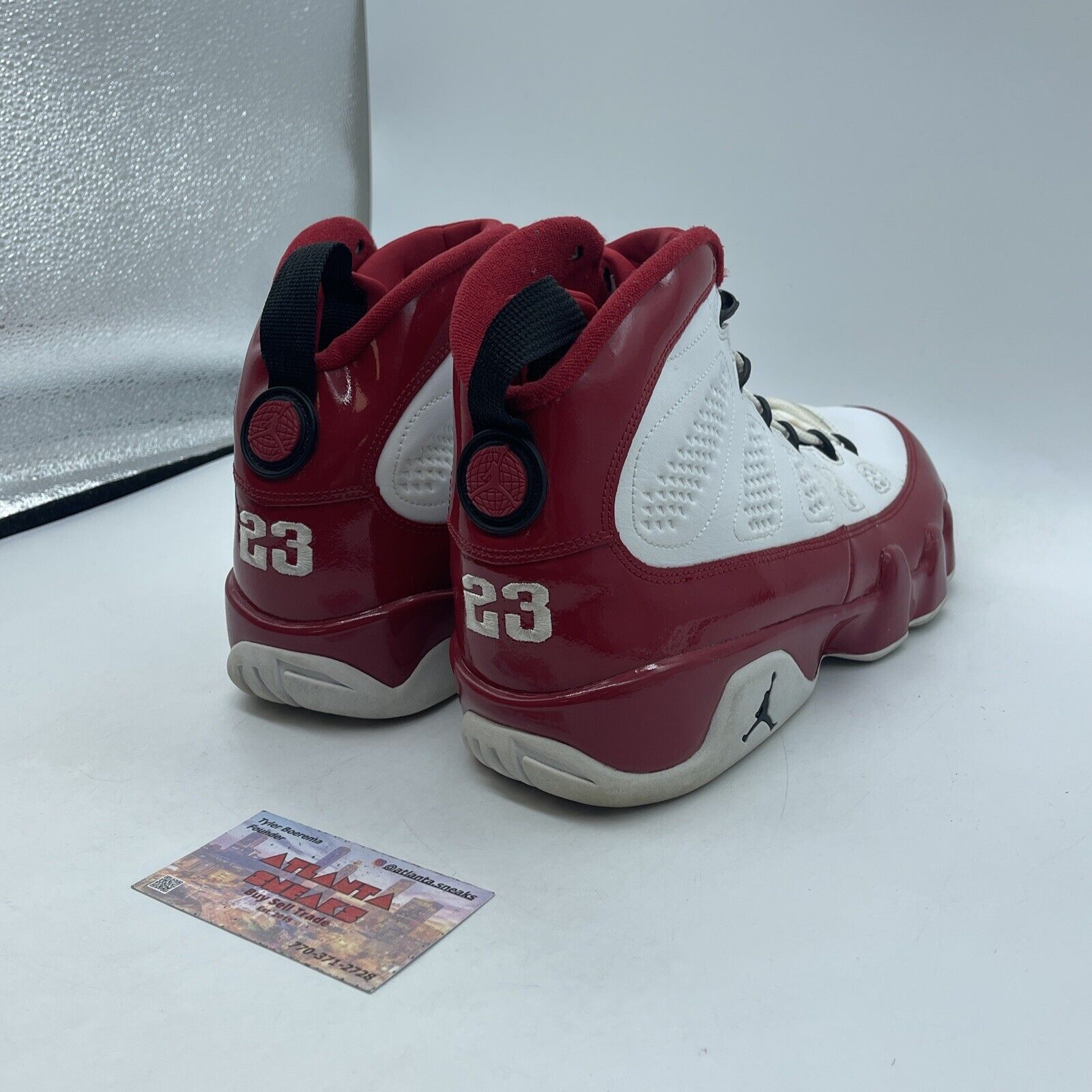 Size 10 - Air Jordan 9 Retro Gym Red White Leather (302370-160)