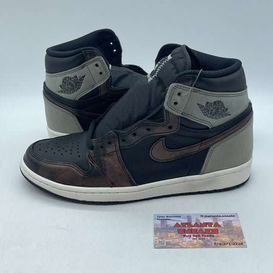 Size 8.5 - Air Jordan 1 Retro OG High Patina Grey White Suede (555088-033)