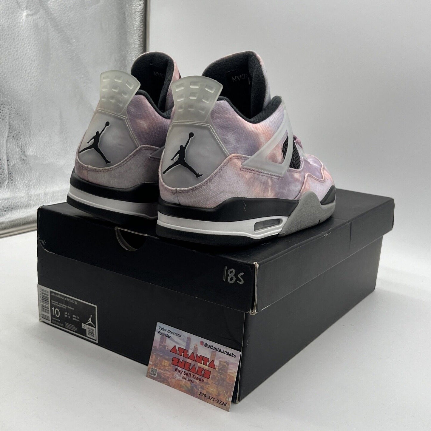 Size 10 - Jordan 4 Retro Zen Master White Black Red Purple (DH7138-506)