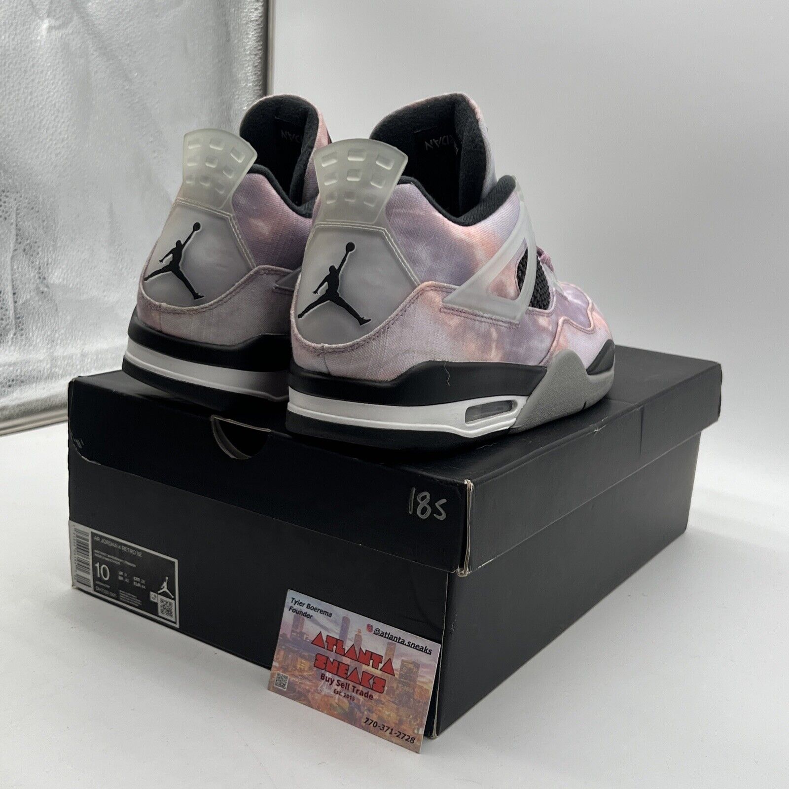 Size 10 - Jordan 4 Retro Zen Master White Black Red Purple (DH7138-506)