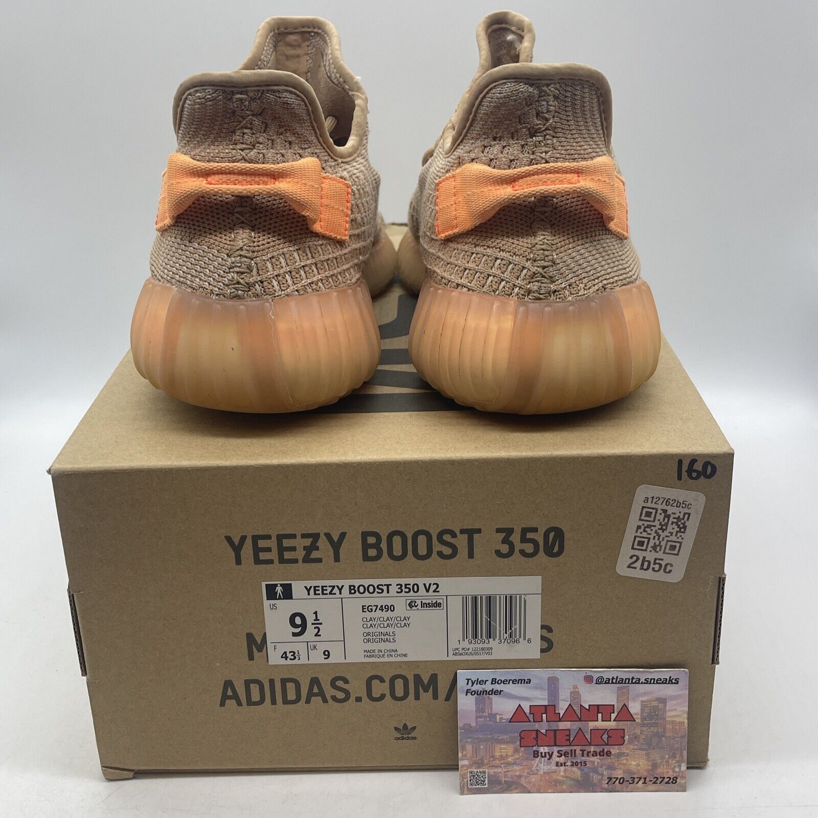 Size 9.5 - adidas Yeezy Boost 350 V2 Clay Orange (EG7490)