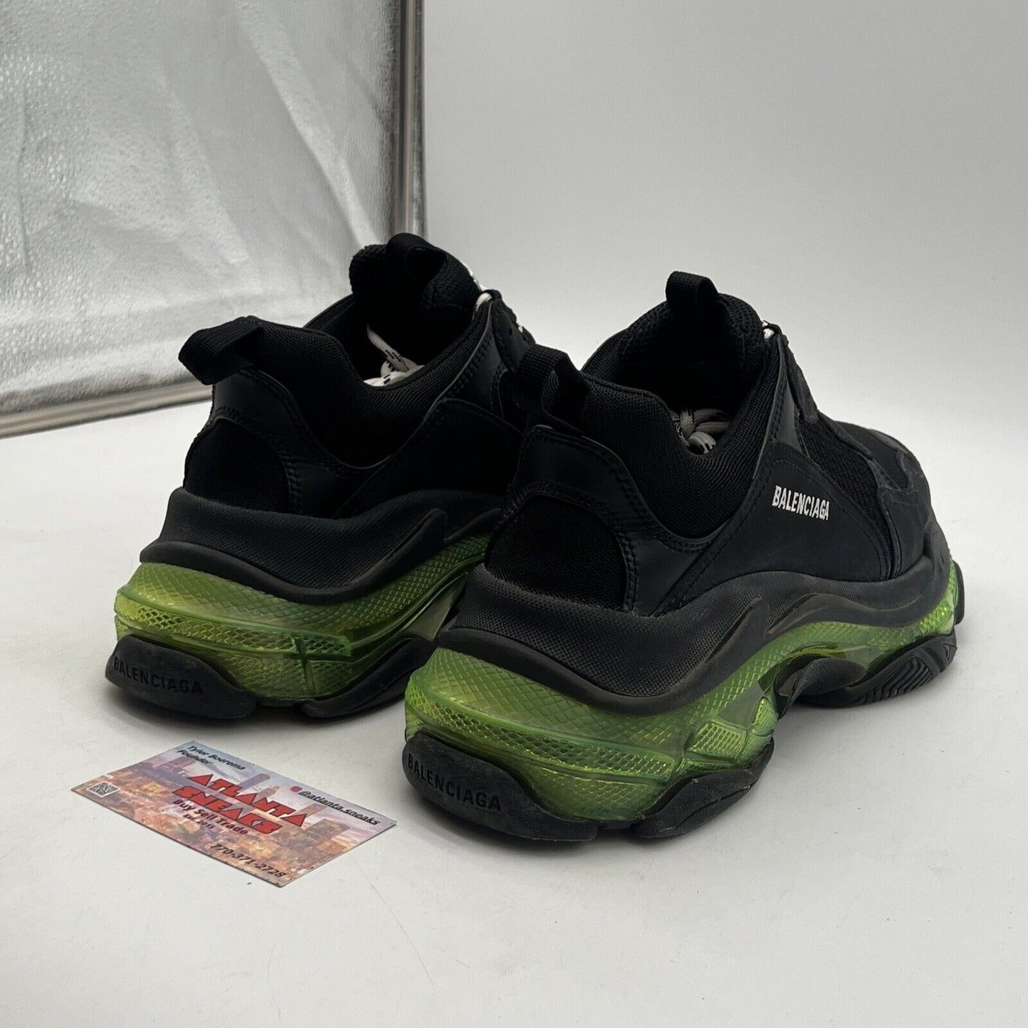 Size 9 - Balenciaga Triple S Sneaker Black Yellow Fluo Green