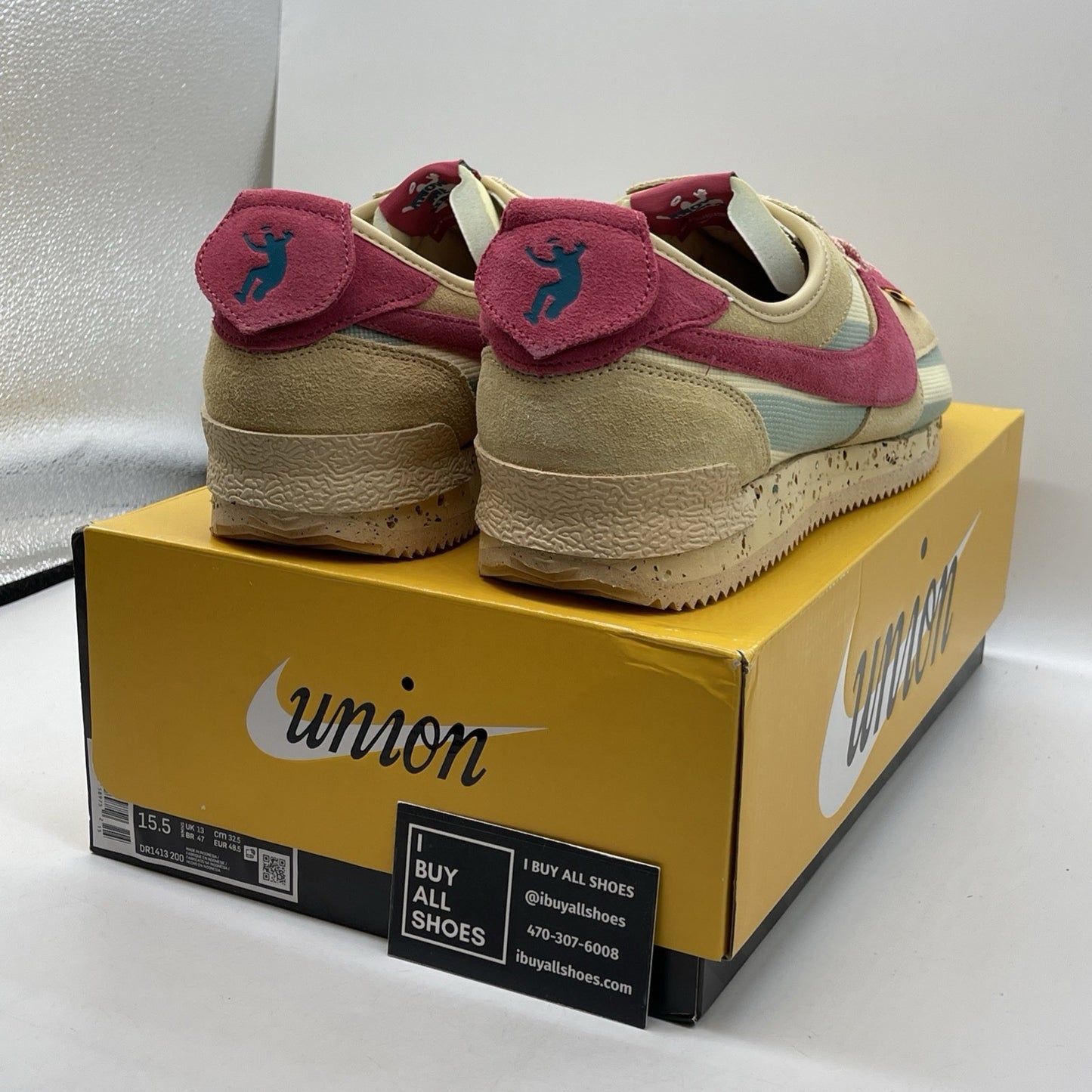 Size 14 - Nike Union LA x Cortez SP Sesame Brown Blue Suede (DR1413-200)