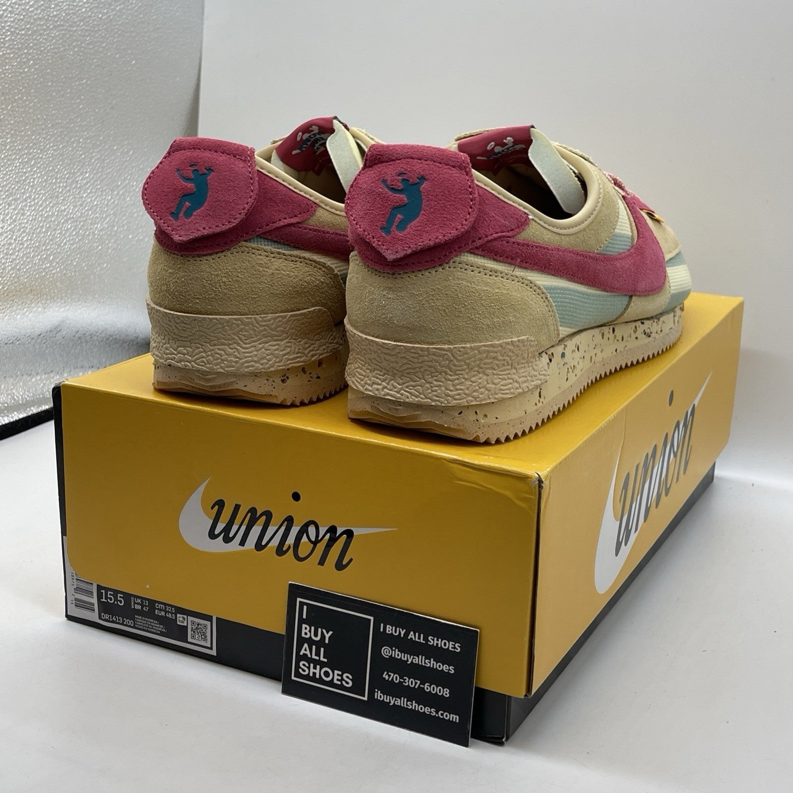 Size 14 - Nike Union LA x Cortez SP Sesame Brown Blue Suede (DR1413-200)
