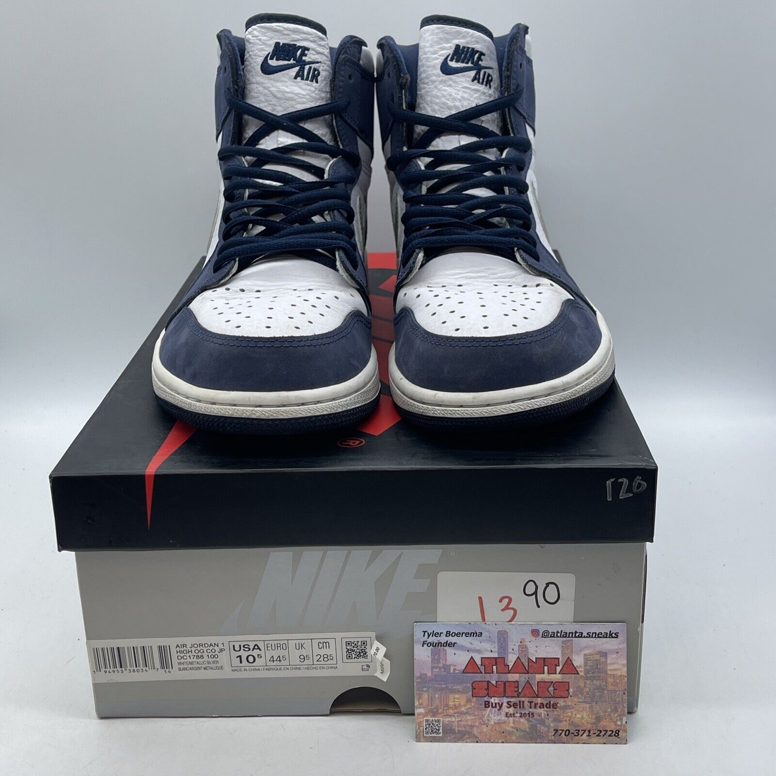 Size 10.5 - Jordan 1 Retro High CO.JP Midnight Navy Suede White (DC1788-100)