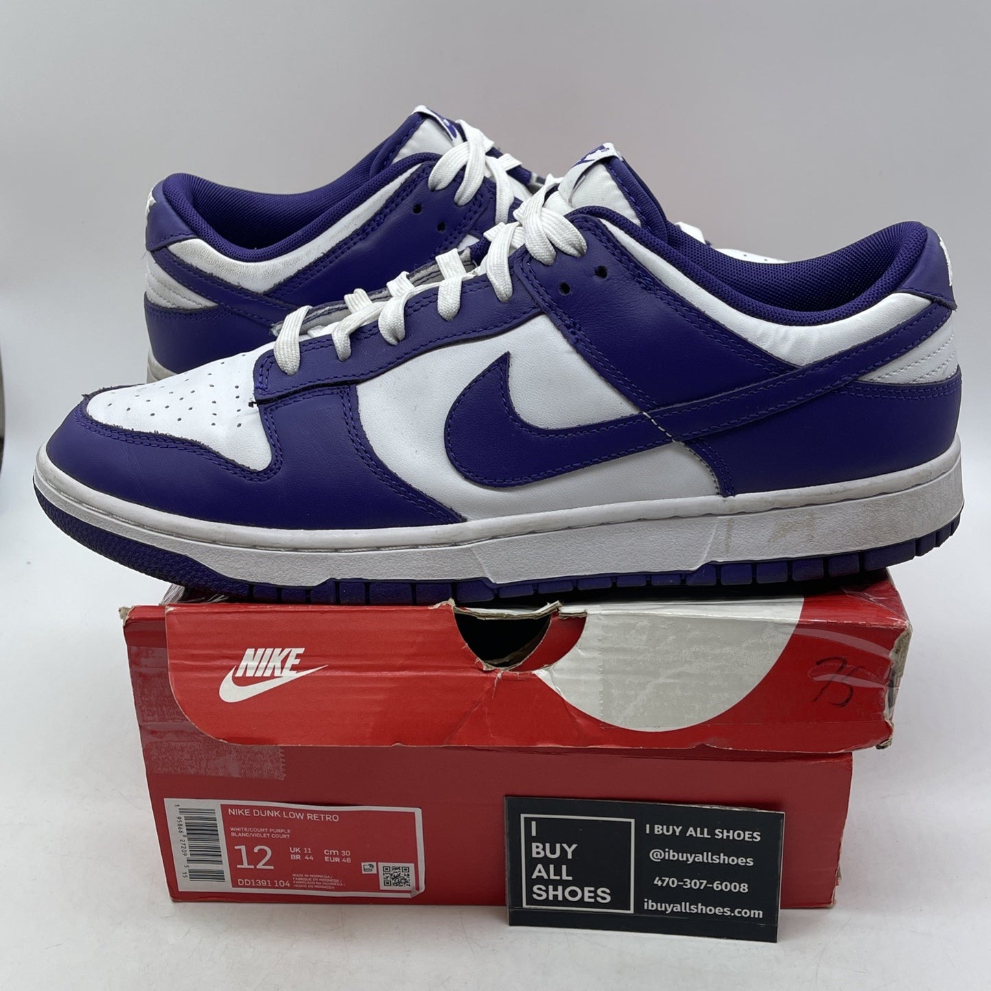 Size 12 - Nike Dunk Low Retro Court Purple 2022 (DD1391-104)