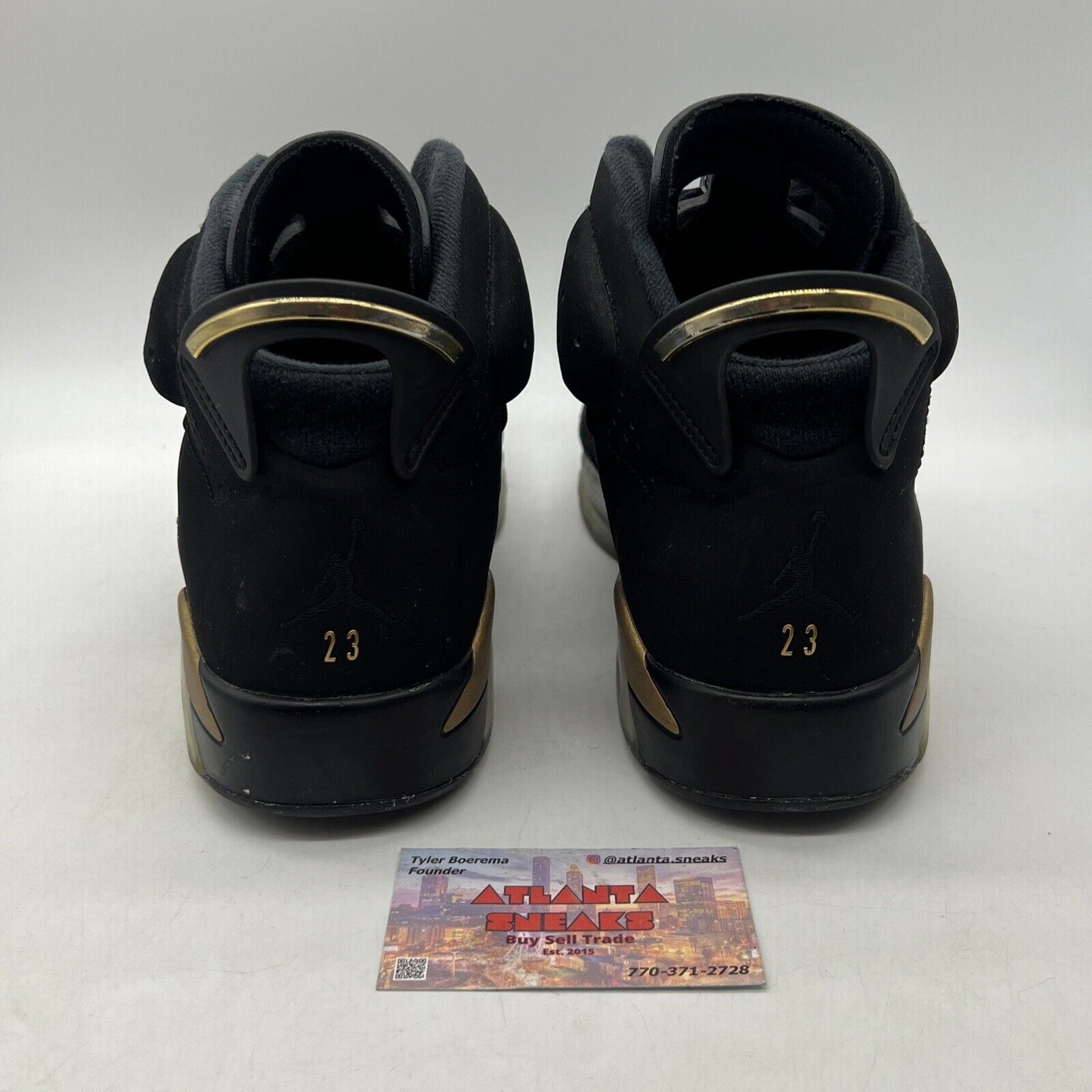 Size 12 - Jordan 6 Retro Defining Moments 2020 Black Gold Suede (CT4954-007)