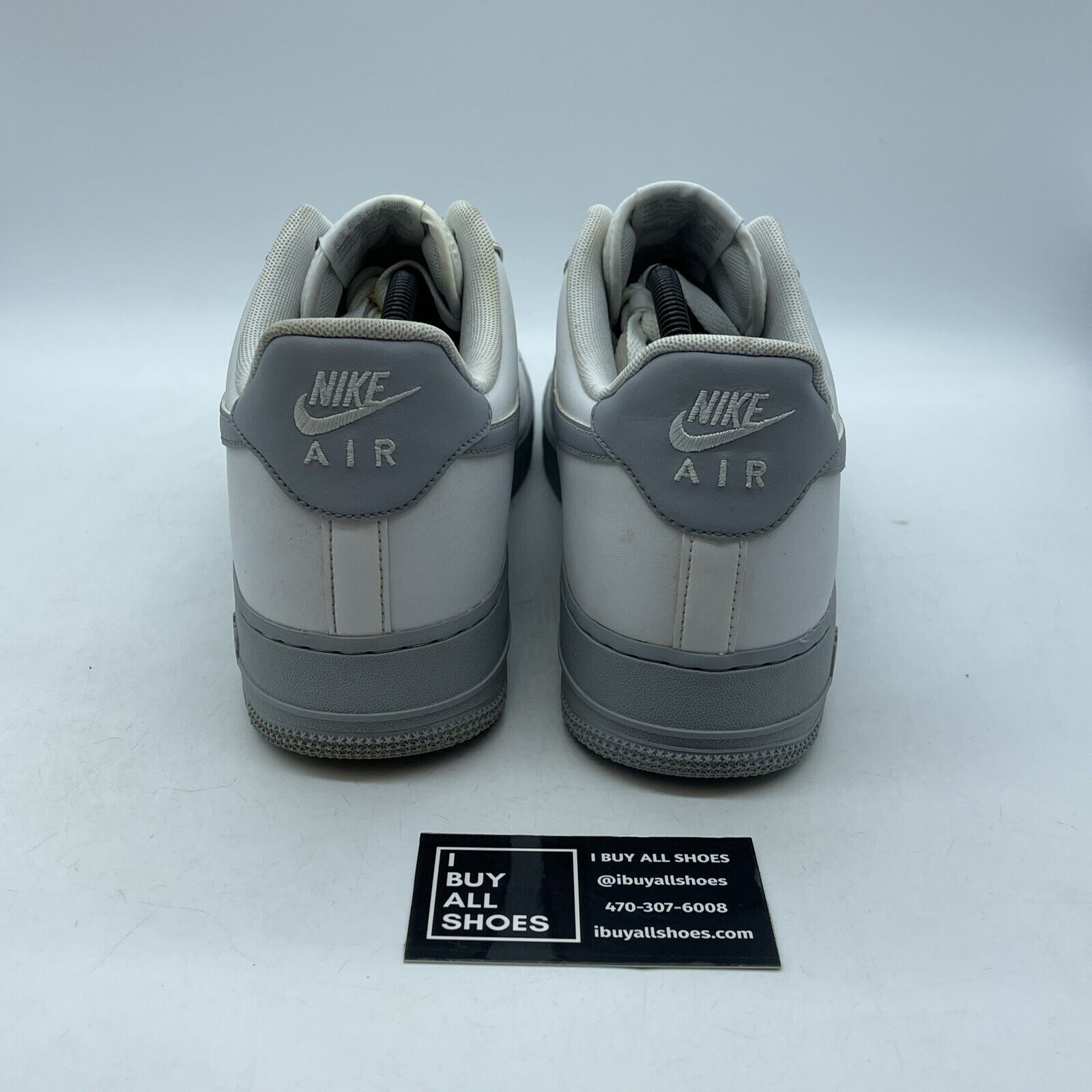 Size 12 - Nike Air Force 1 '07 White Grey Sole Suede Leather (CK7663-104)