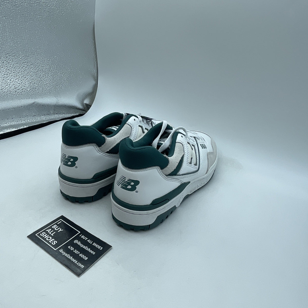 Size 10 - New Balance 550 White Vintage Teal (BB550STA)