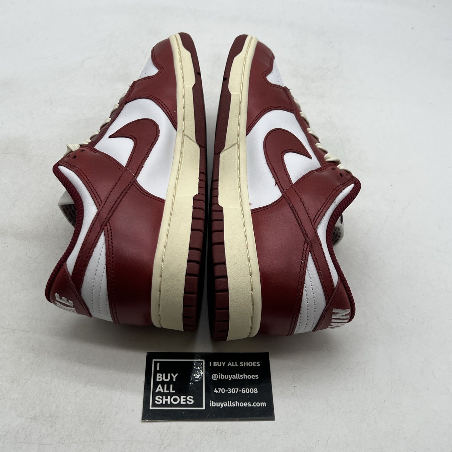Size 11W- Dunk Low PRM Team Red White Leather (FJ4555-100)