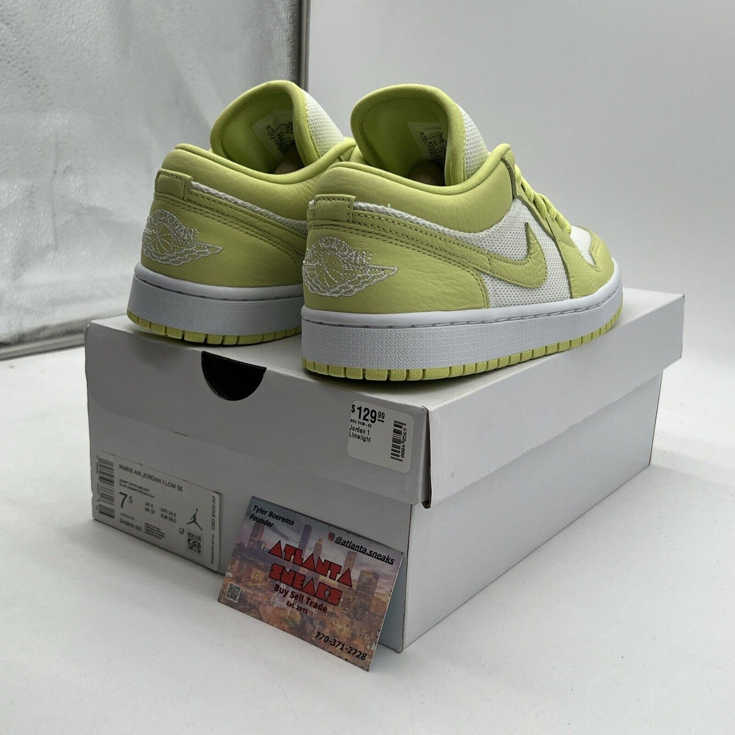 Size 7.5W - Air Jordan 1 Low Limelight (DH0619-103)