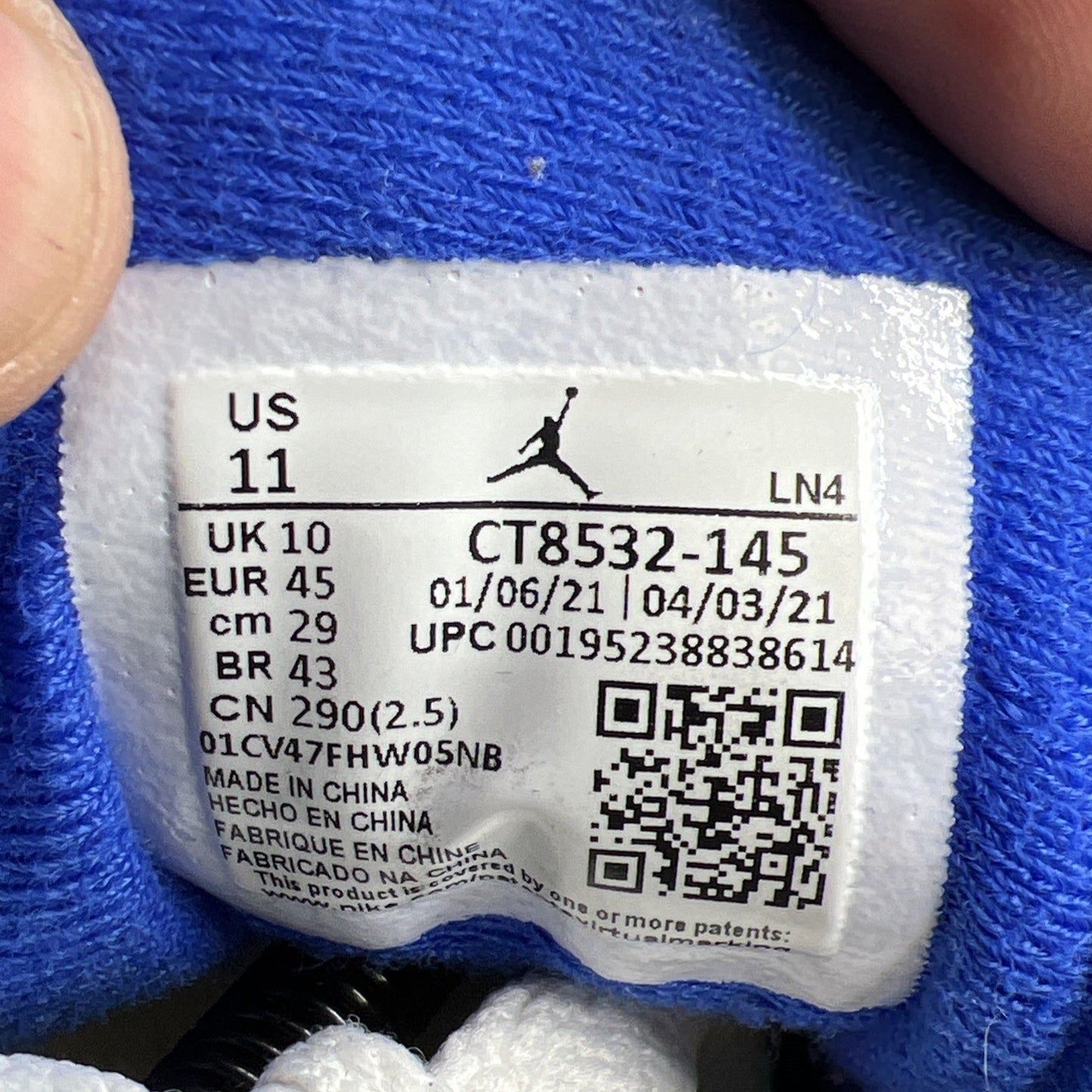 Size 11 - Air Jordan 3 Retro Mid Racer Blue (CT8532-145)