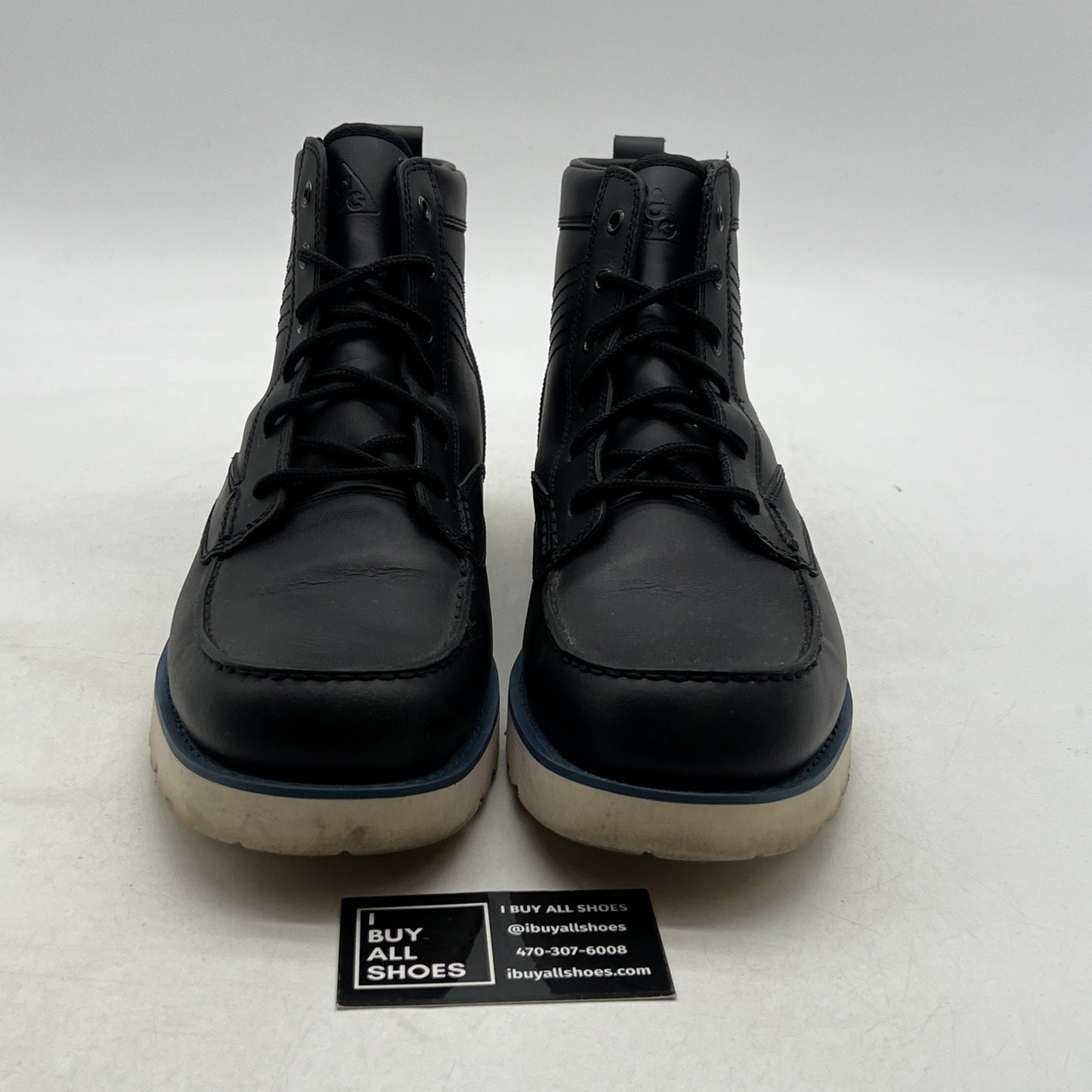 Size 12 - NIKE ACG KINGMAN Lightweight Welted Black Leather (525387-044)