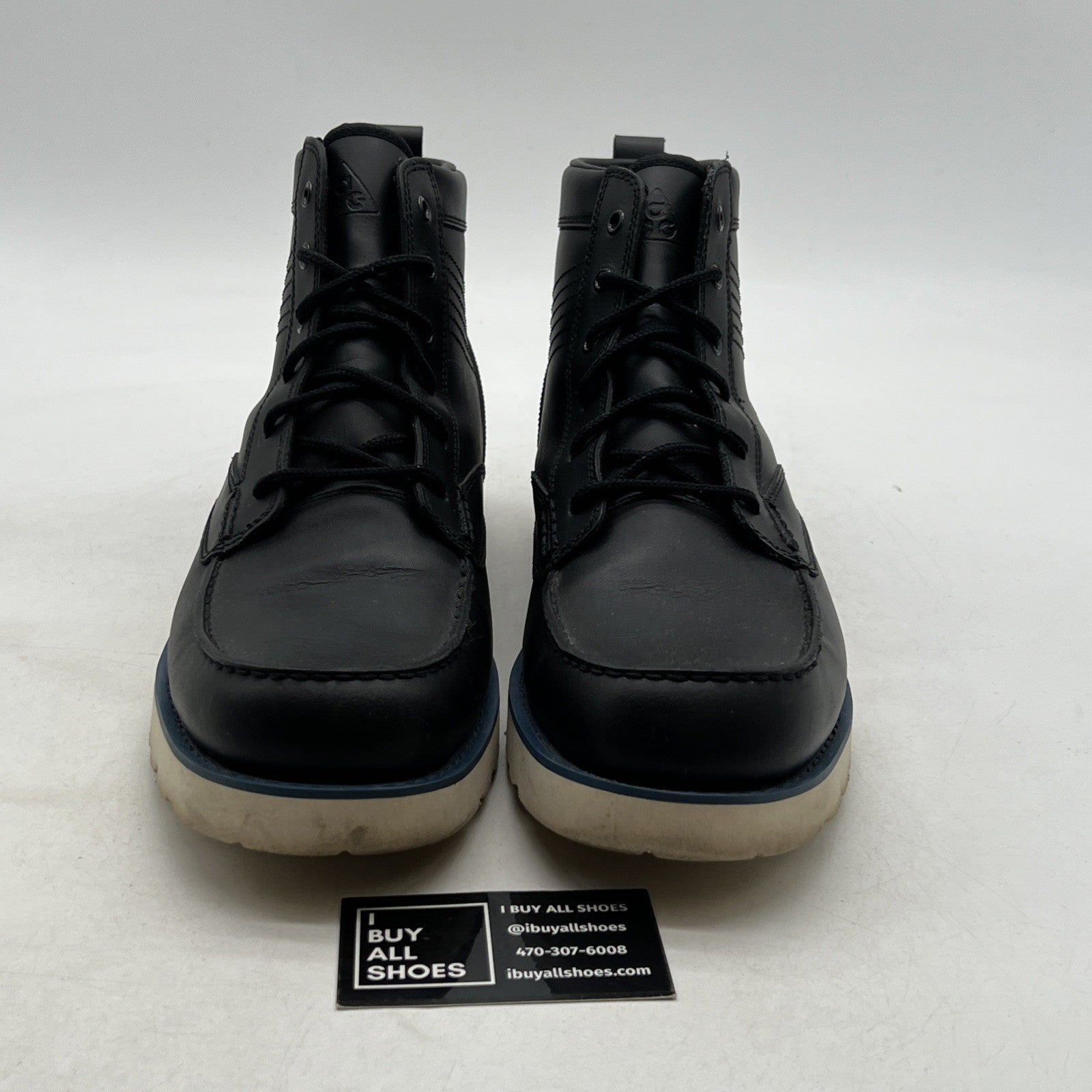 Size 12 - NIKE ACG KINGMAN Lightweight Welted Black Leather (525387-044)