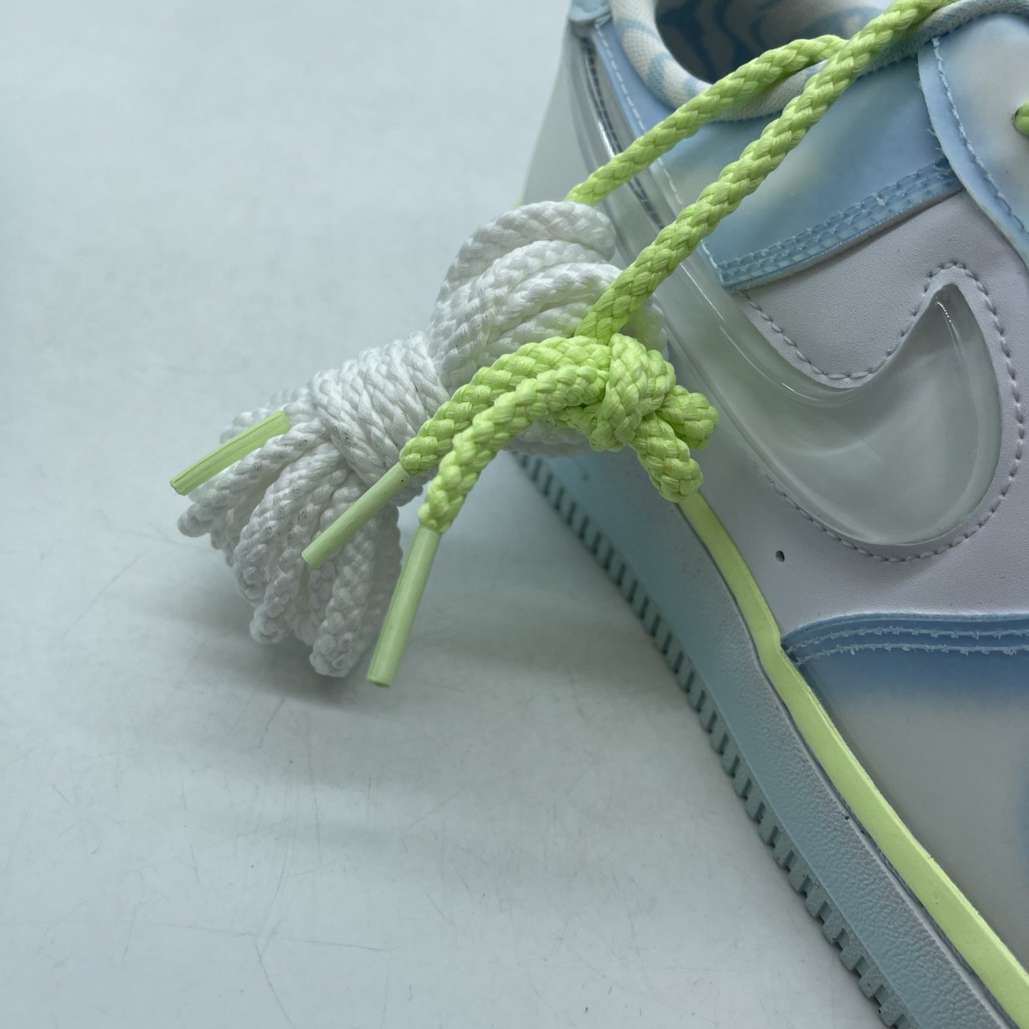 Size 7.5W - Serena Williams Design Crew x Nike Air Force 1 '07 Psychic Blue