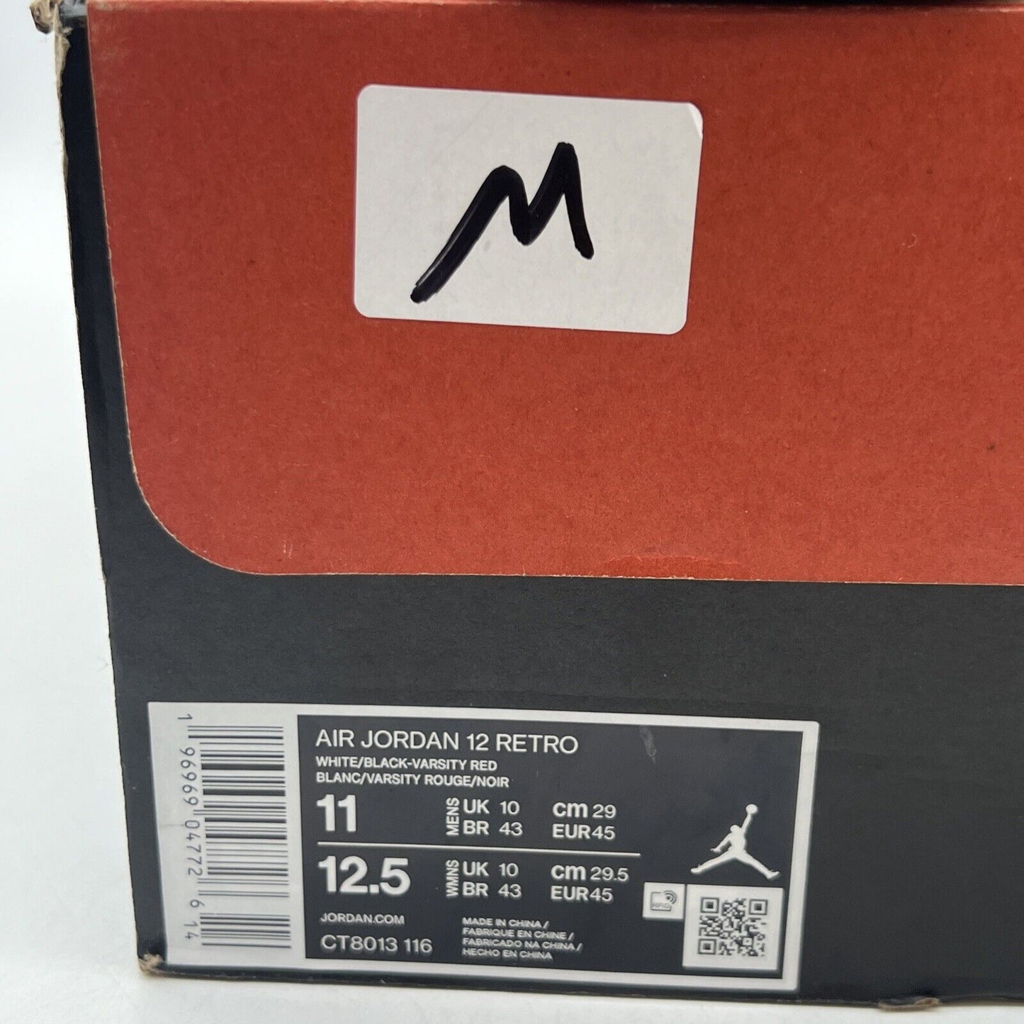 Size 11 - Jordan 12 Retro 2023 Mid Cherry Leather Black (CT8013-116)